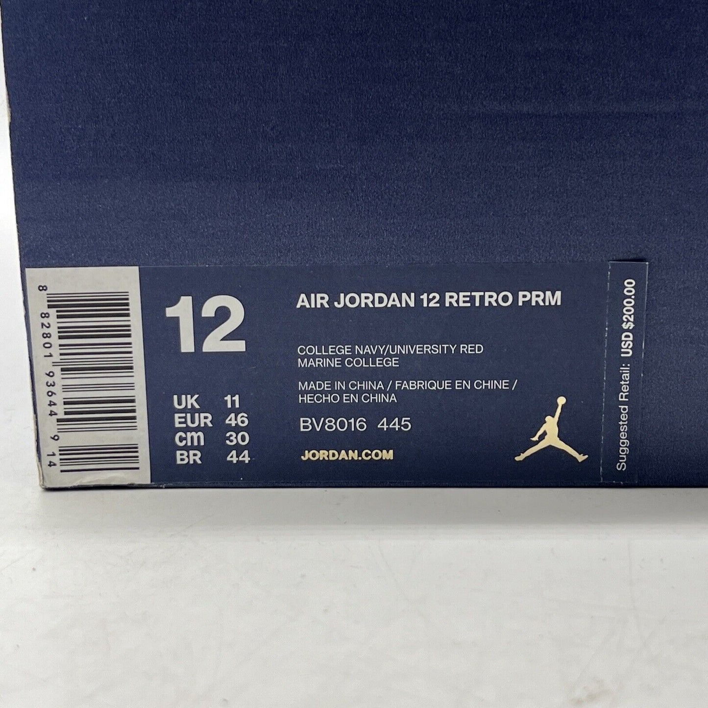 Size 12 - Air Jordan 12 Retro International Flight Navy White Suede (BV8016-445)