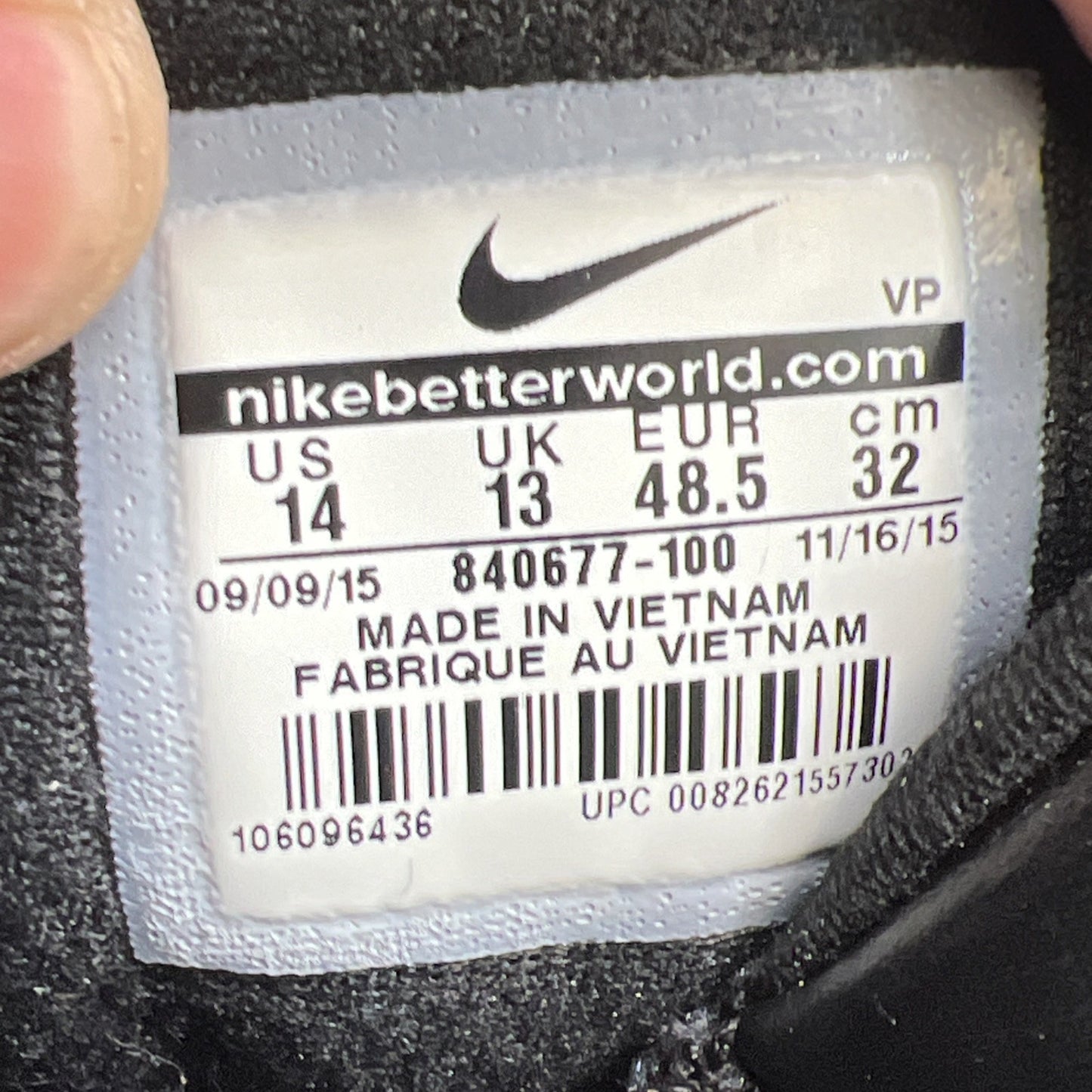 Size 14 - Nike Air Max Audacity Limited All Star - Fear The Brow (840677-100)