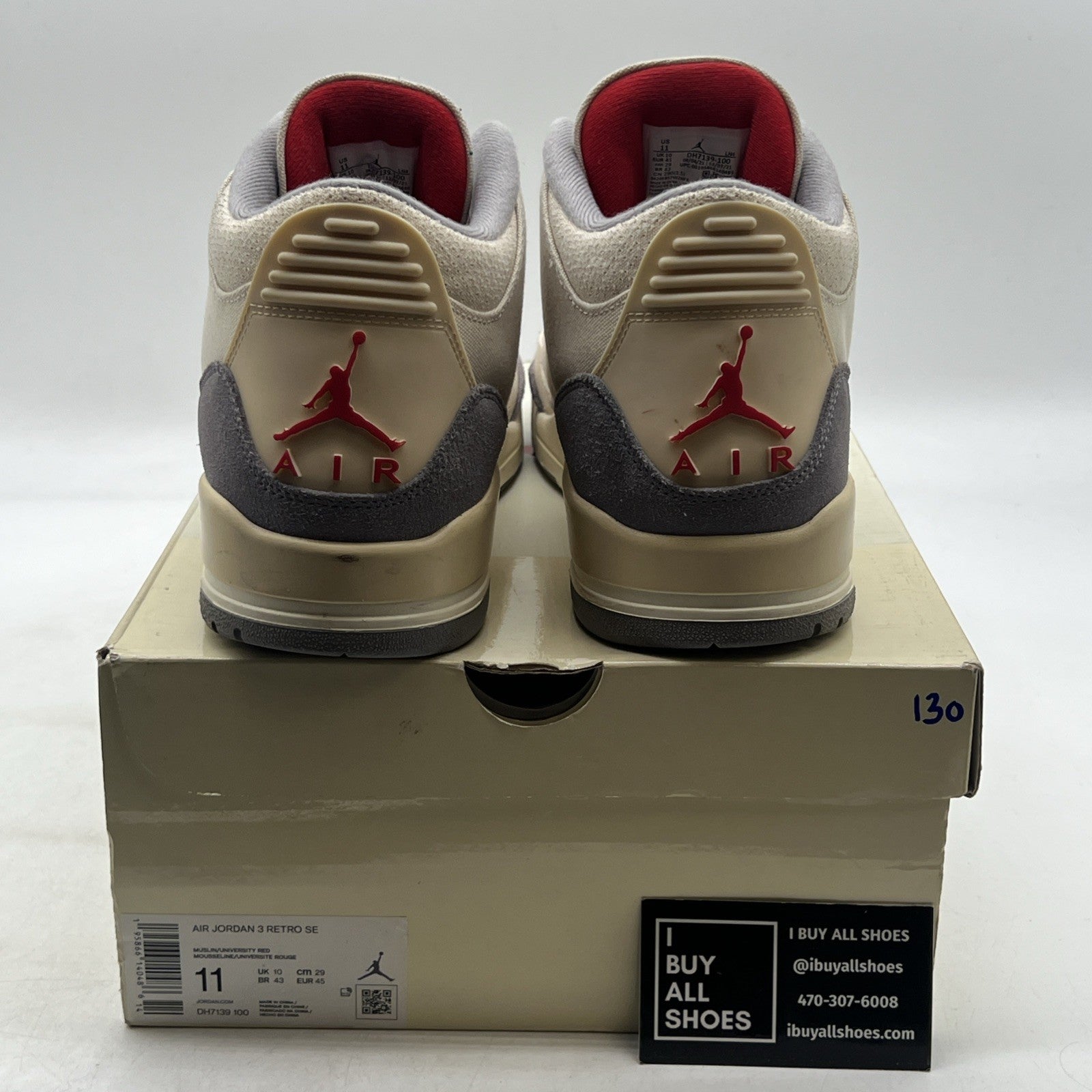 Size 11 - Air Jordan 3 Muslin (DH7139-100)