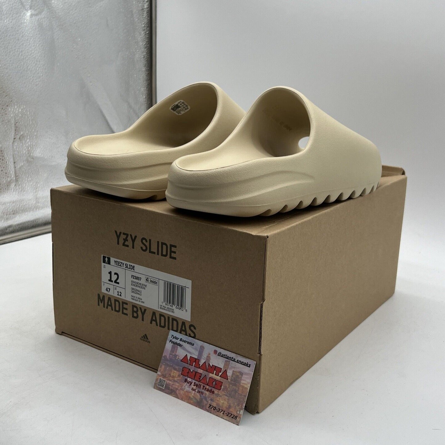 Size 12 - adidas Yeezy Slide Bone (FZ5897)