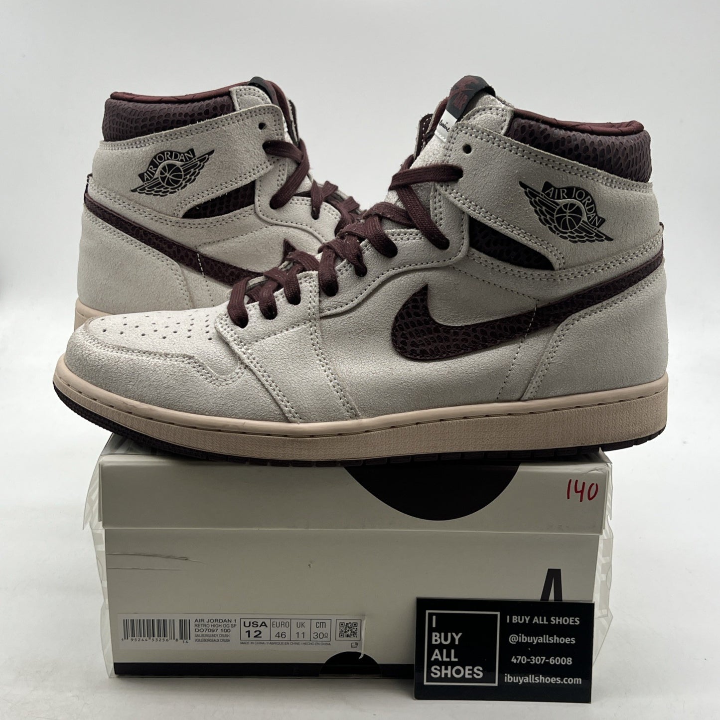 Size 12 - Air Jordan 1 OG x A Ma Maniere High Airness (DO7097-100)