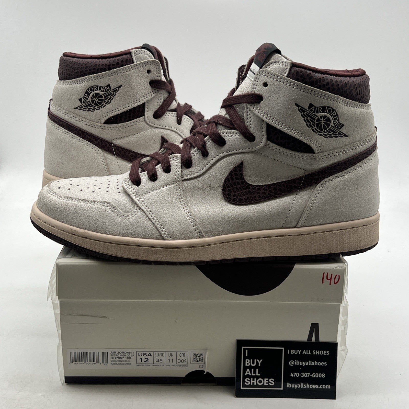 Size 12 - Air Jordan 1 OG x A Ma Maniere High Airness (DO7097-100)