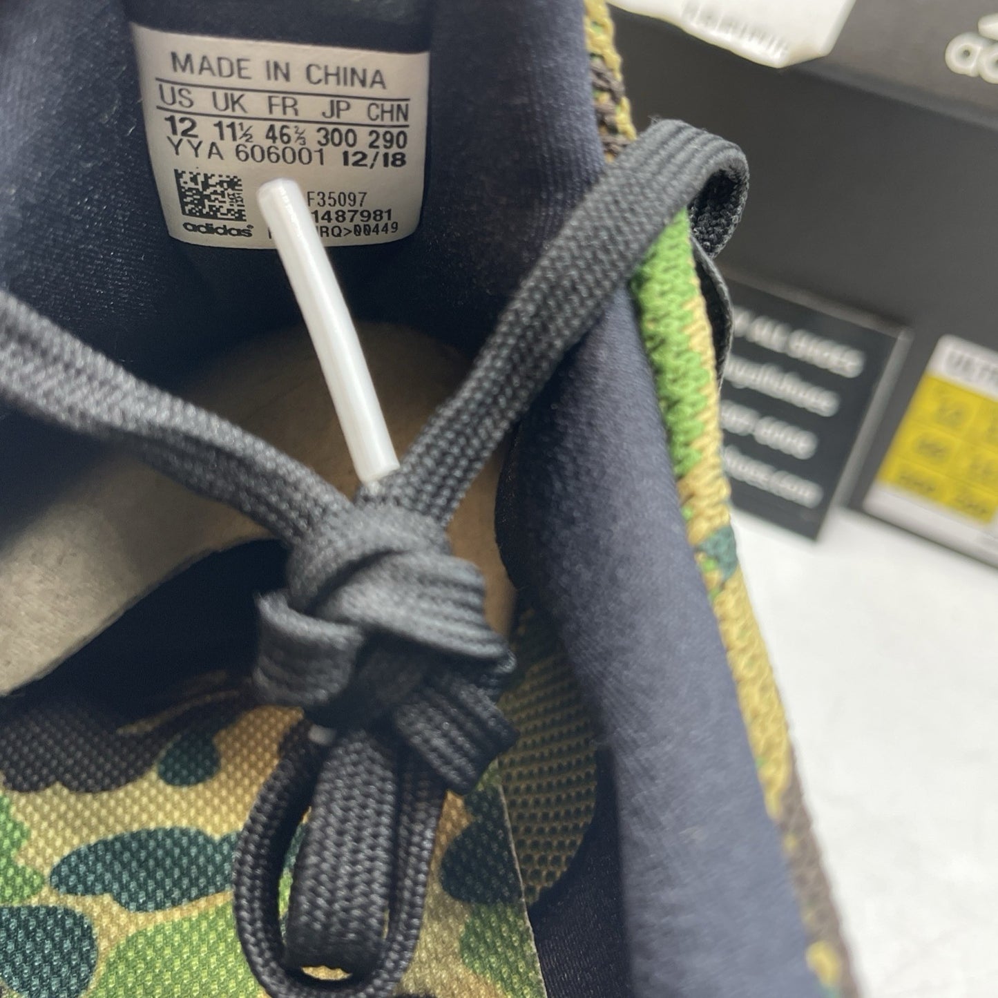Size 12 - A Bathing Ape x adidas UltraBoost 4.0 Green Camo (F35097)