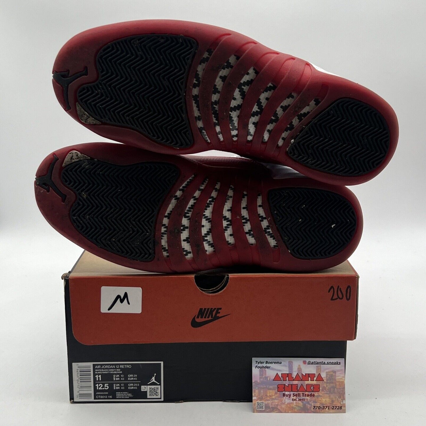 Size 11 - Jordan 12 Retro 2023 Mid Cherry Leather Black (CT8013-116)