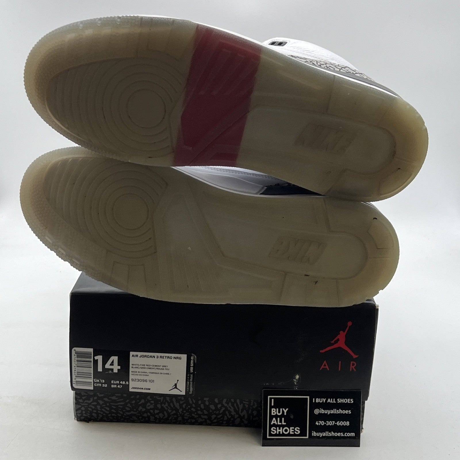 Size 14 - Air Jordan 3 Retro NRG Free Throw Line (923096-101)