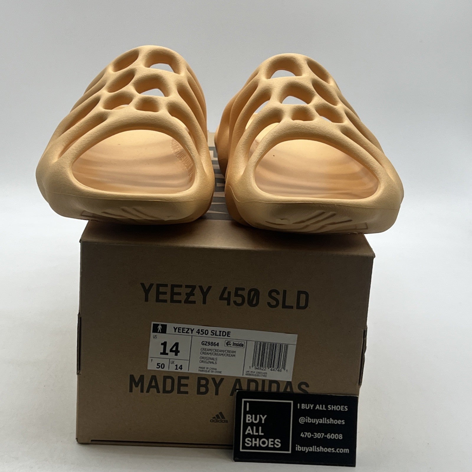 Size 14 - adidas Yeezy 450 SLD Slide Cream (GZ9864)