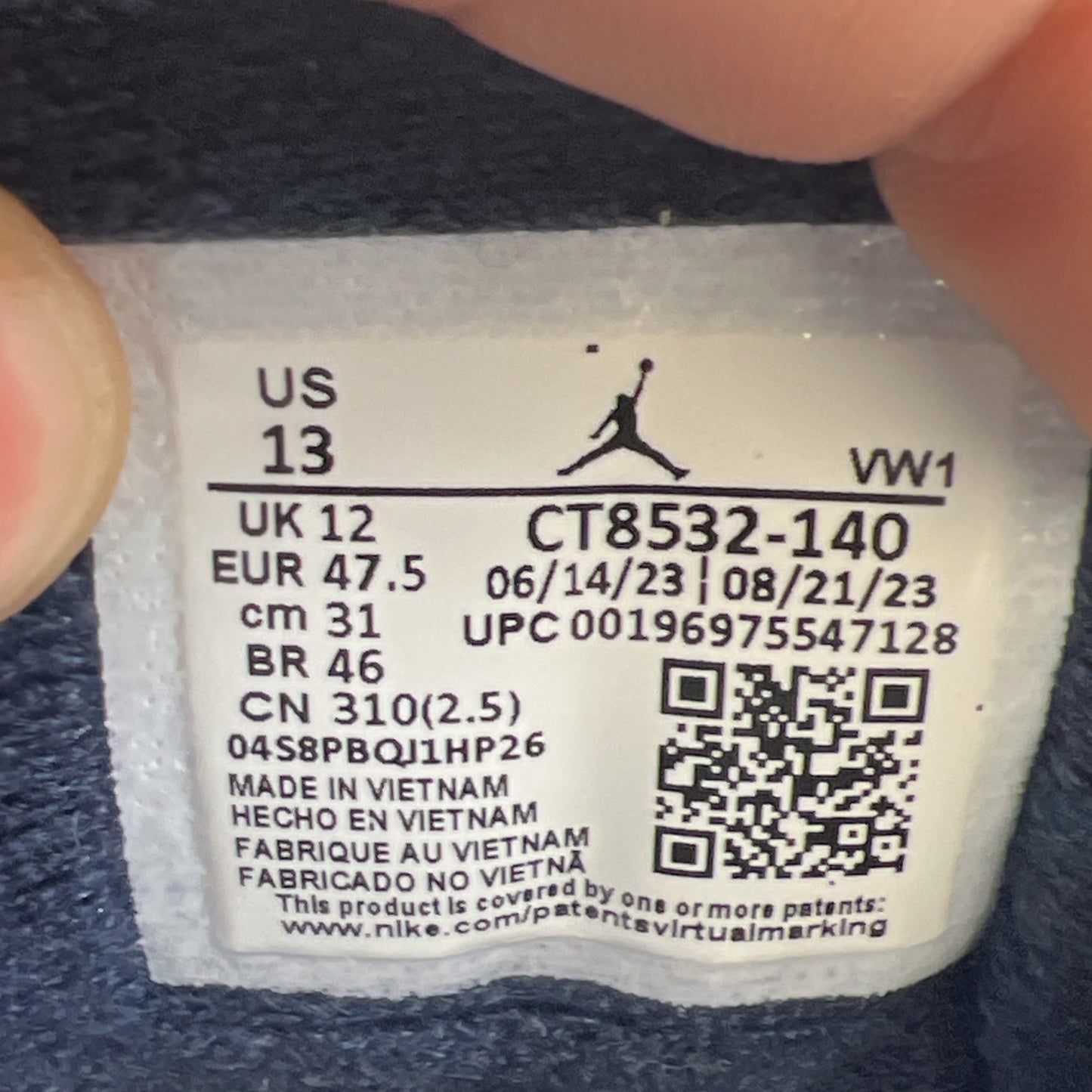 Size 13 - Air Jordan 3 Retro Midnight Navy (CT8533-140)