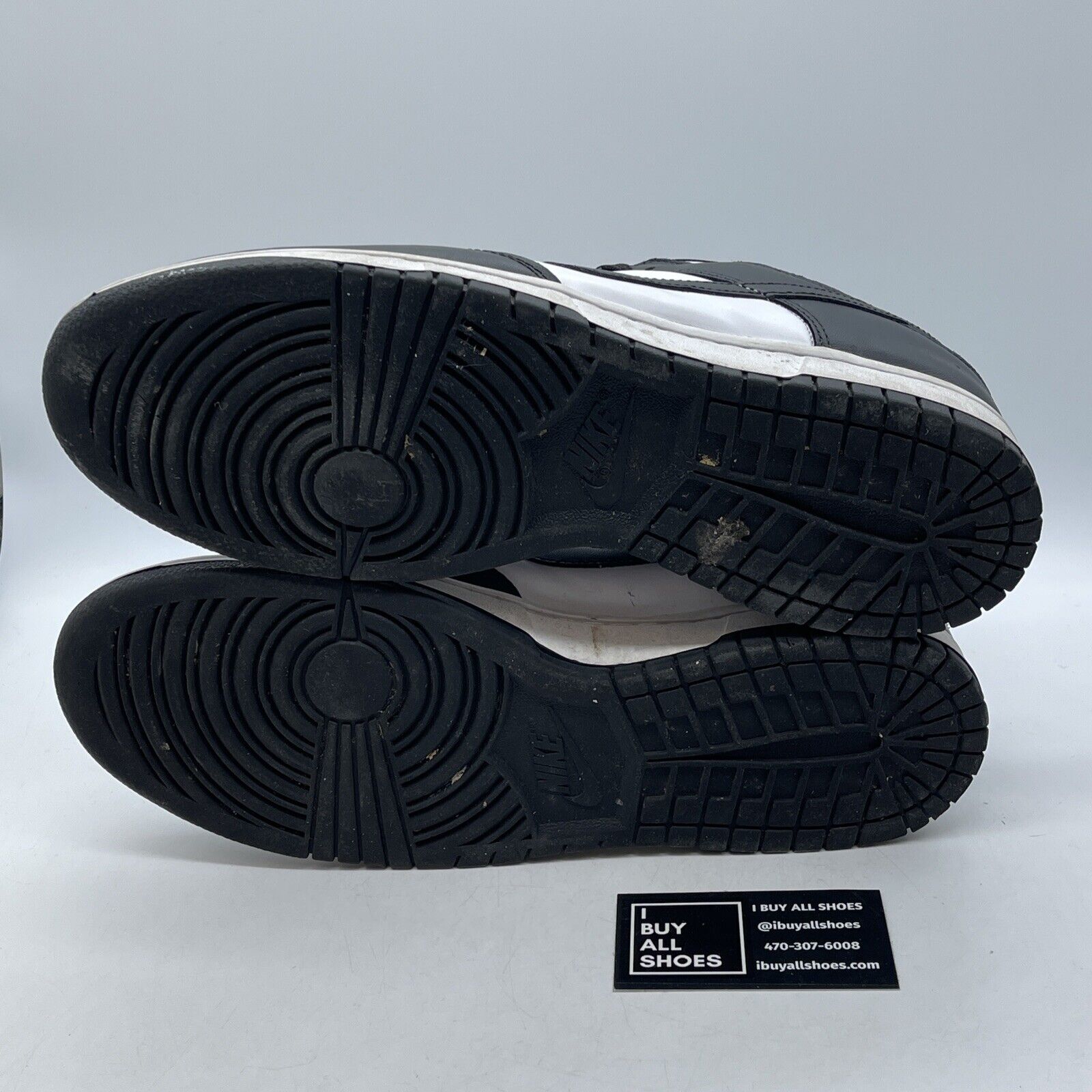 Size 13 - Nike Dunk Low Black White Leather Suede (DD1391-100)