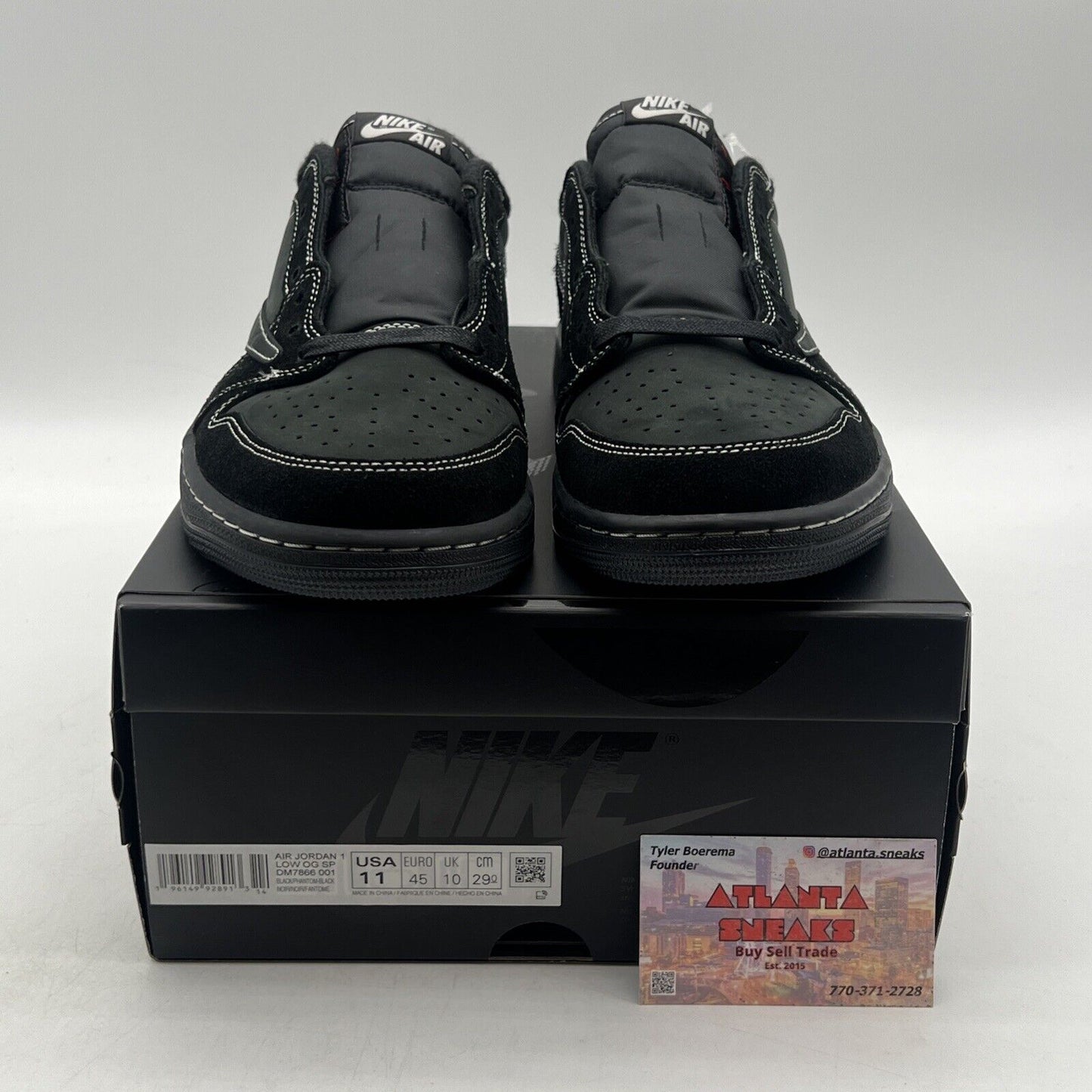 Size 11 - Jordan 1 Retro Low OG SP x Travis Scott Black Phantom (DM7866-001)
