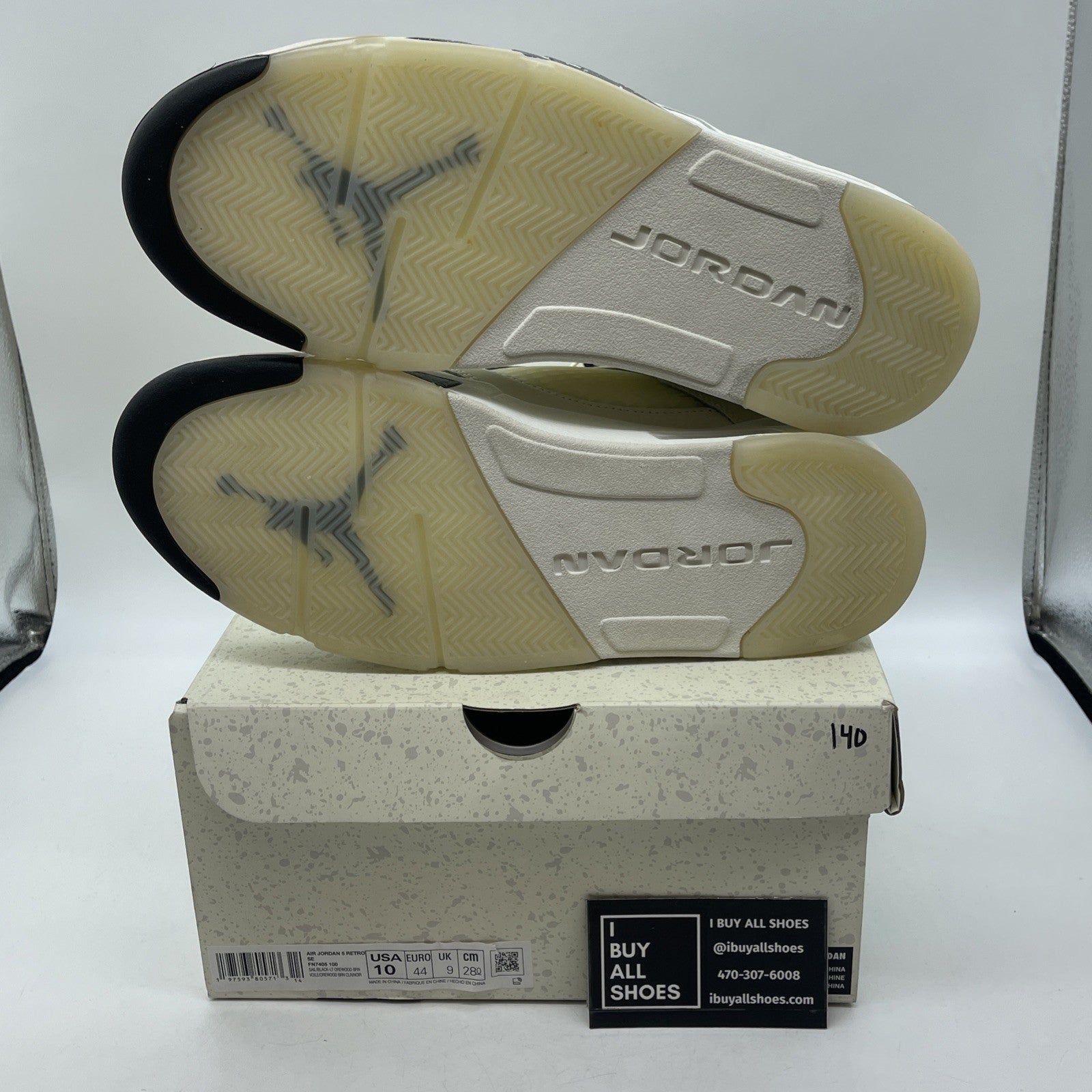 Size 10 - Air Jordan 5 Retro SE Sail Tan Suede (FN7405-100)