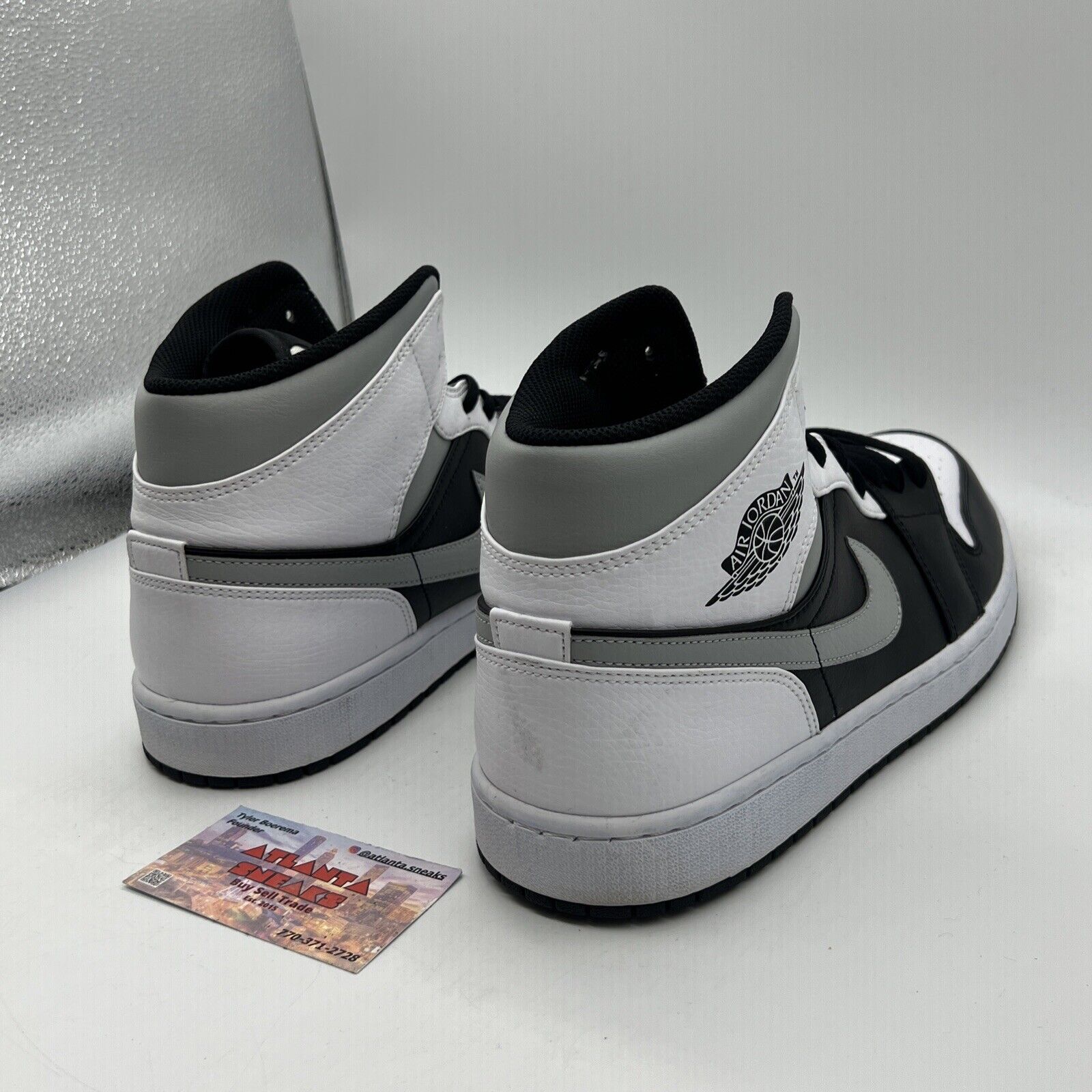 Size 13 - Air Jordan 1 White Shadow Black White Grey Leather