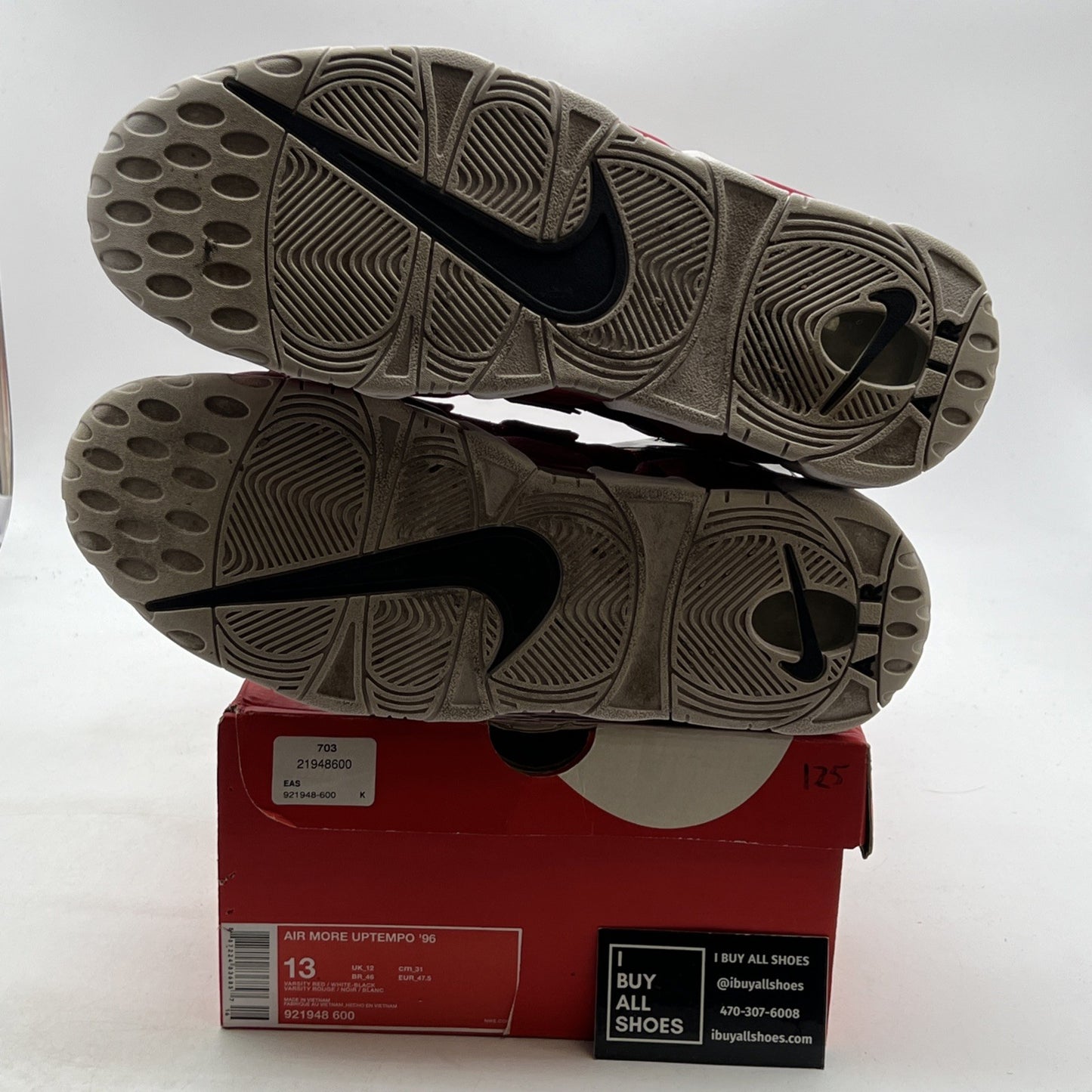 Size 13 - Nike Air More Uptempo 2021 Bulls (921948-600)