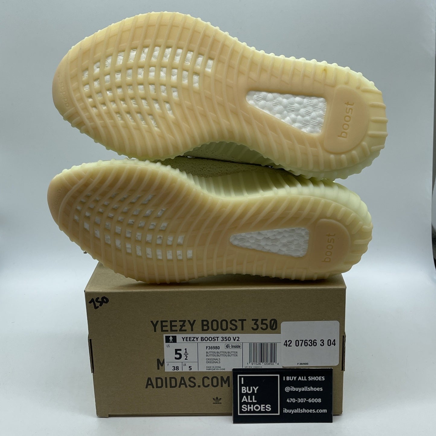 Size 5.5 - adidas Yeezy Boost 350 V2 Butter Yellow Suede (F36980)