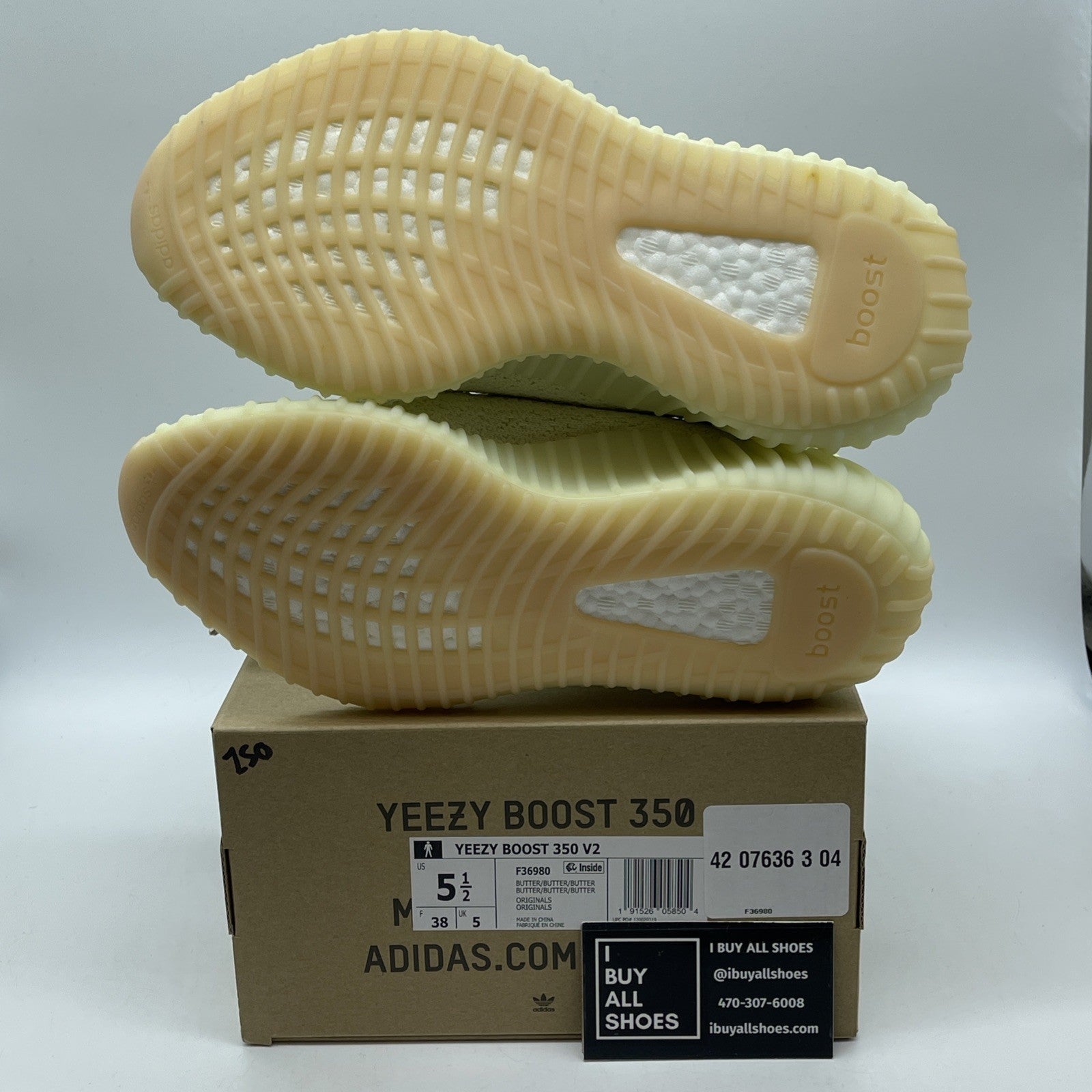 Size 5.5 - adidas Yeezy Boost 350 V2 Butter Yellow Suede (F36980)