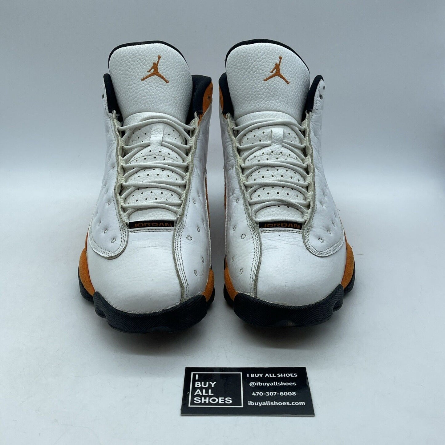 Size 11.5 - Air Jordan 13 Retro Starfish Orange White Suede Leather (414571-108)
