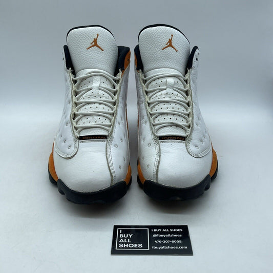 Size 11.5 - Air Jordan 13 Retro Starfish Orange White Suede Leather (414571-108)