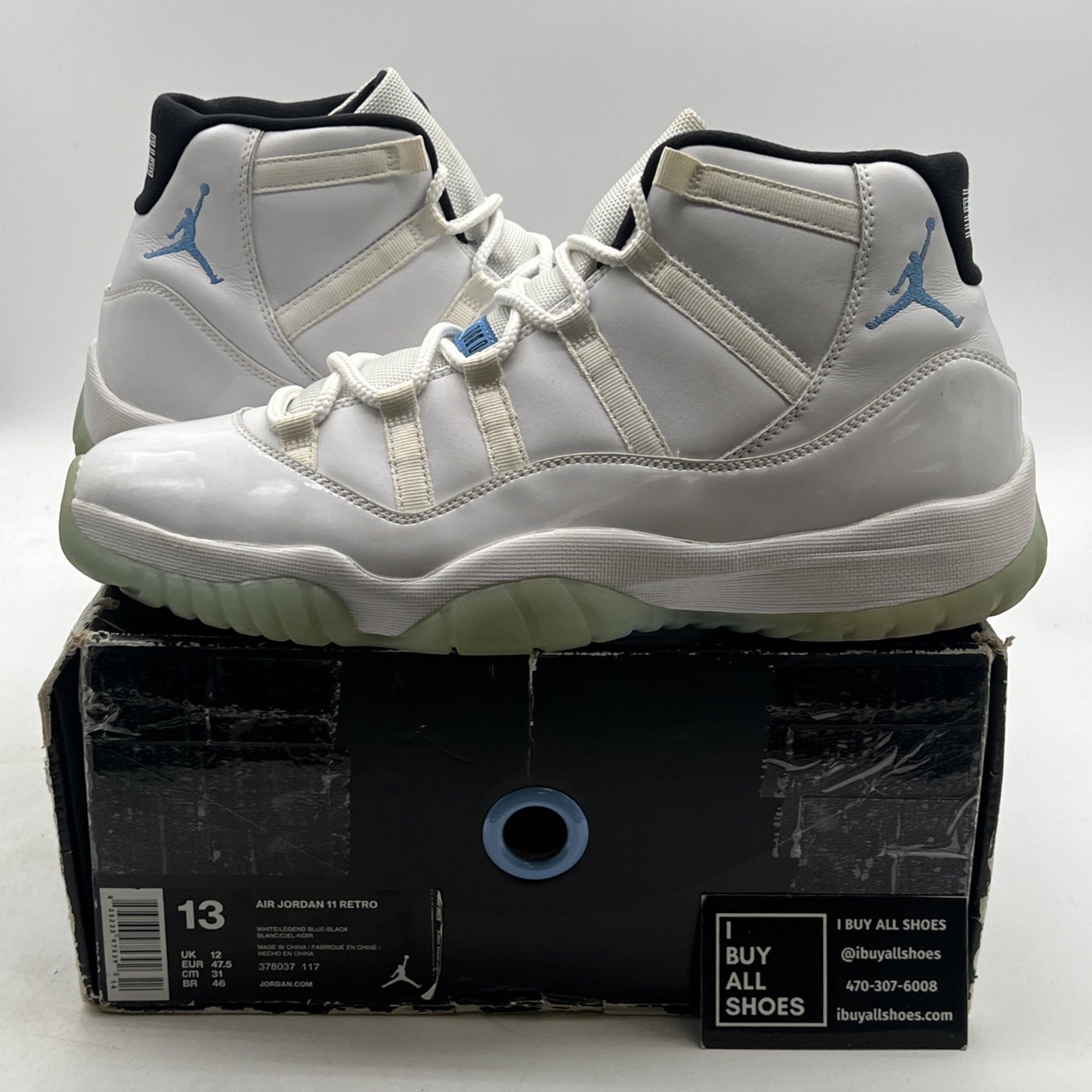 Size 13 - Air Jordan 11 Retro High Legend Blue (378037-117)