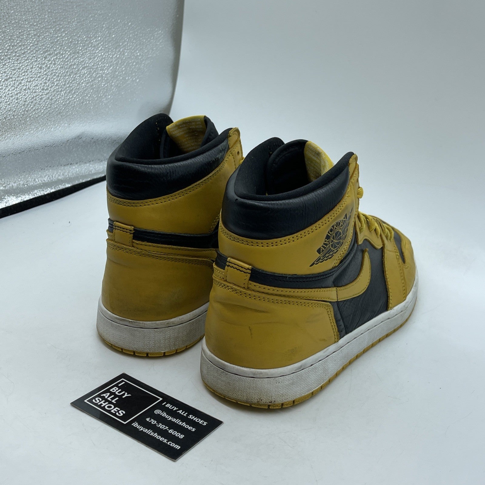 Size 11 - Jordan 1 Retro OG High Pollen Yellow Black Leather (555088-701)