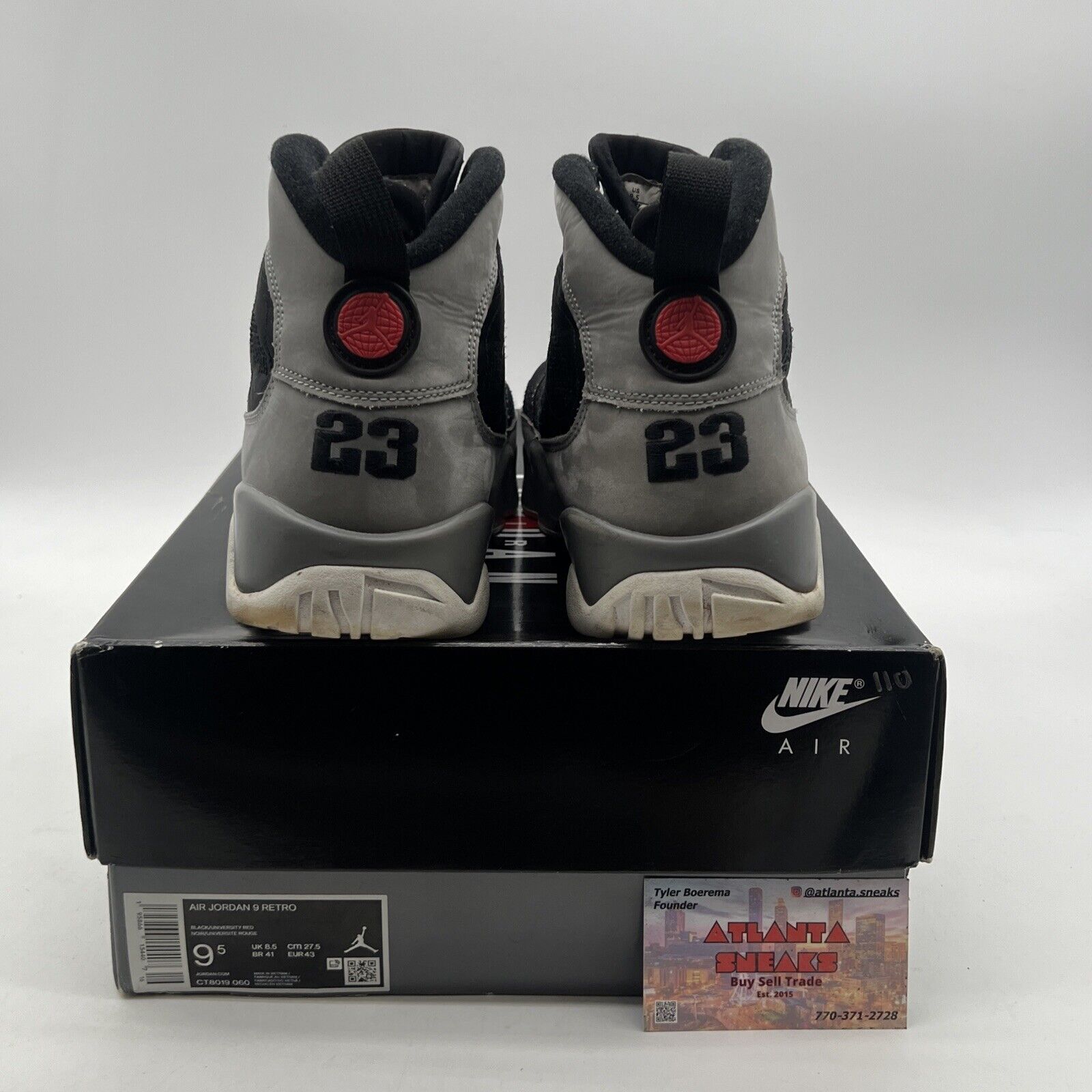 Size 9.5 - Air Jordan 9 Retro Particle Gray 2022 (CT8019-060)