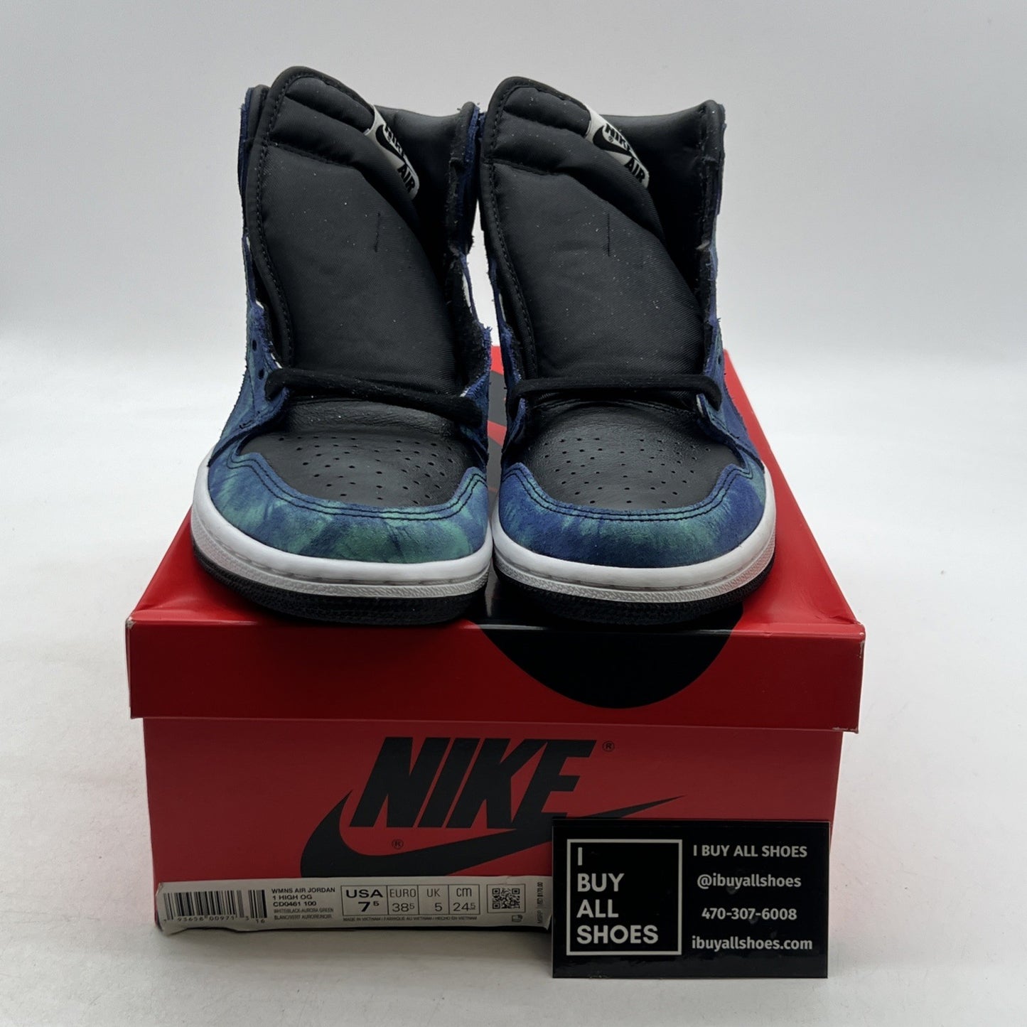 Size 7.5 - Air Jordan 1 Retro OG High Tie-Dye W (CD0461-100)