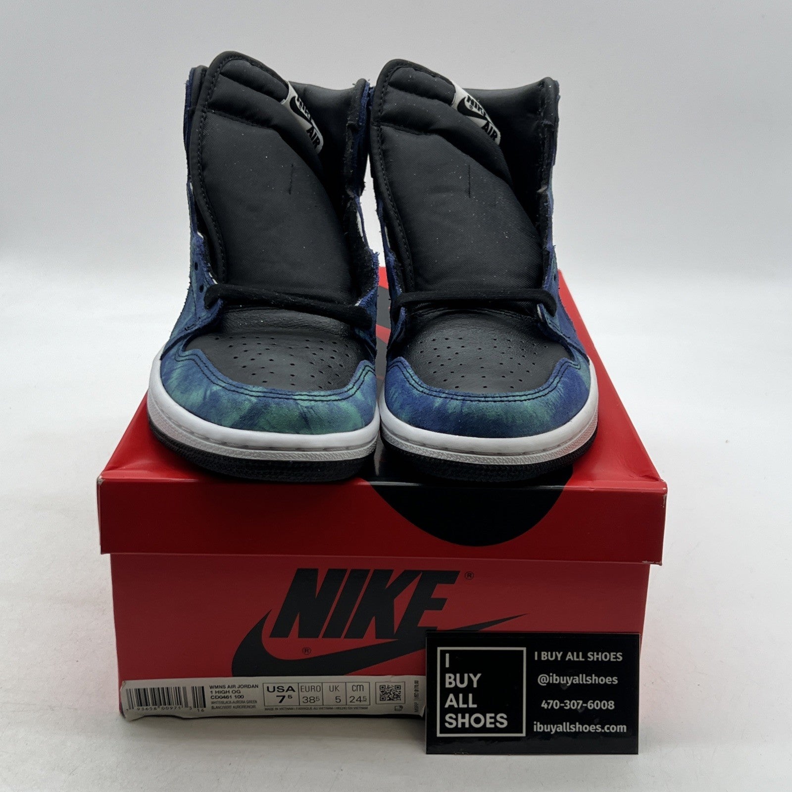 Size 7.5 - Air Jordan 1 Retro OG High Tie-Dye W (CD0461-100)