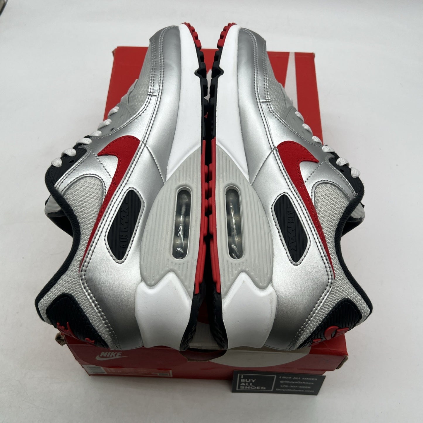 Size 12 - Nike Air Max 90 Icons - Silver Bullet (DX4233-001)