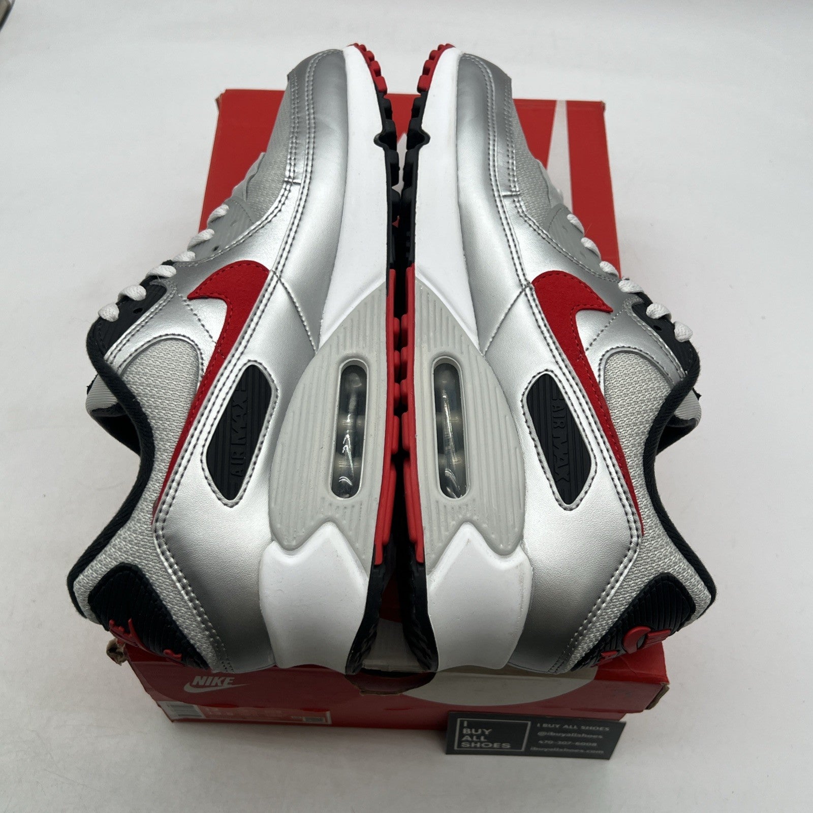Size 12 - Nike Air Max 90 Icons - Silver Bullet (DX4233-001)