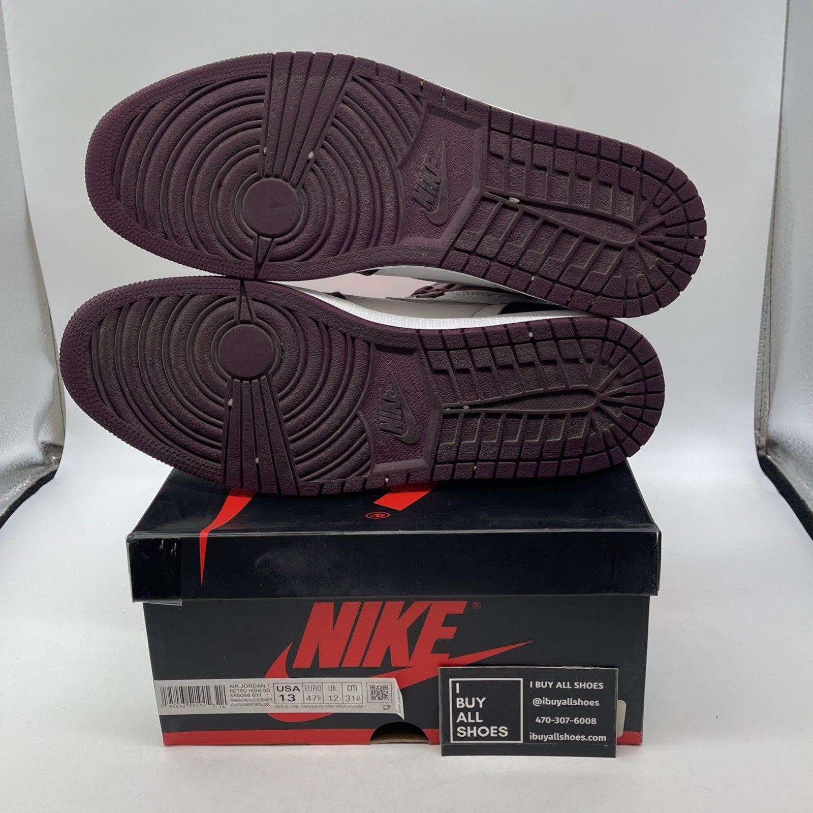 Size 13 - Air Jordan 1 Retro High OG Bordeaux (555088-611)