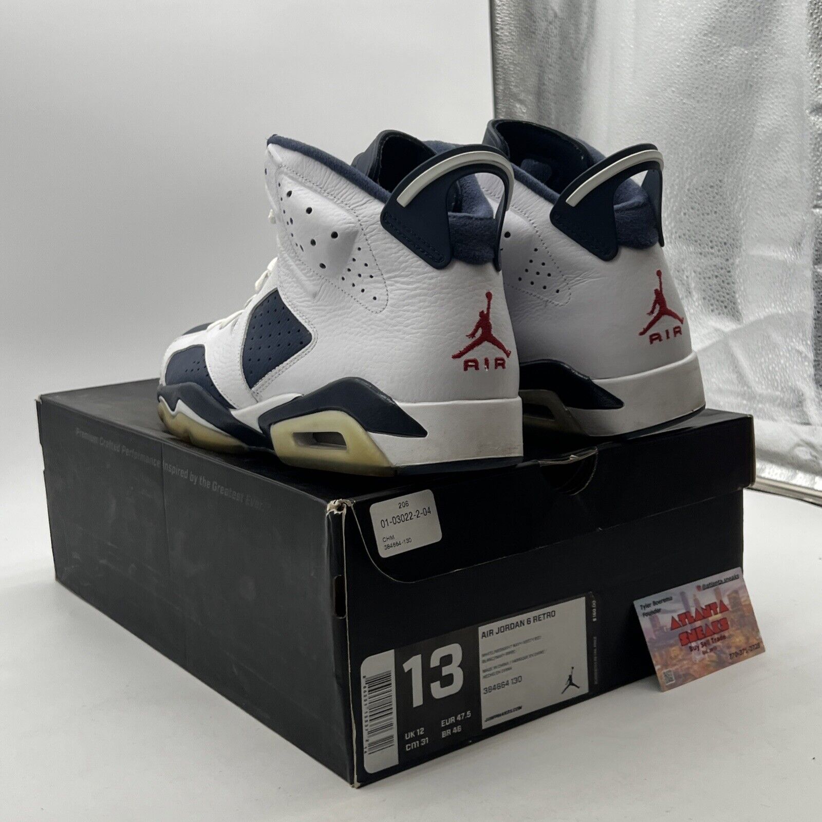Size 13 - Air Jordan 6 Retro 2012 Olympic (384664-130)