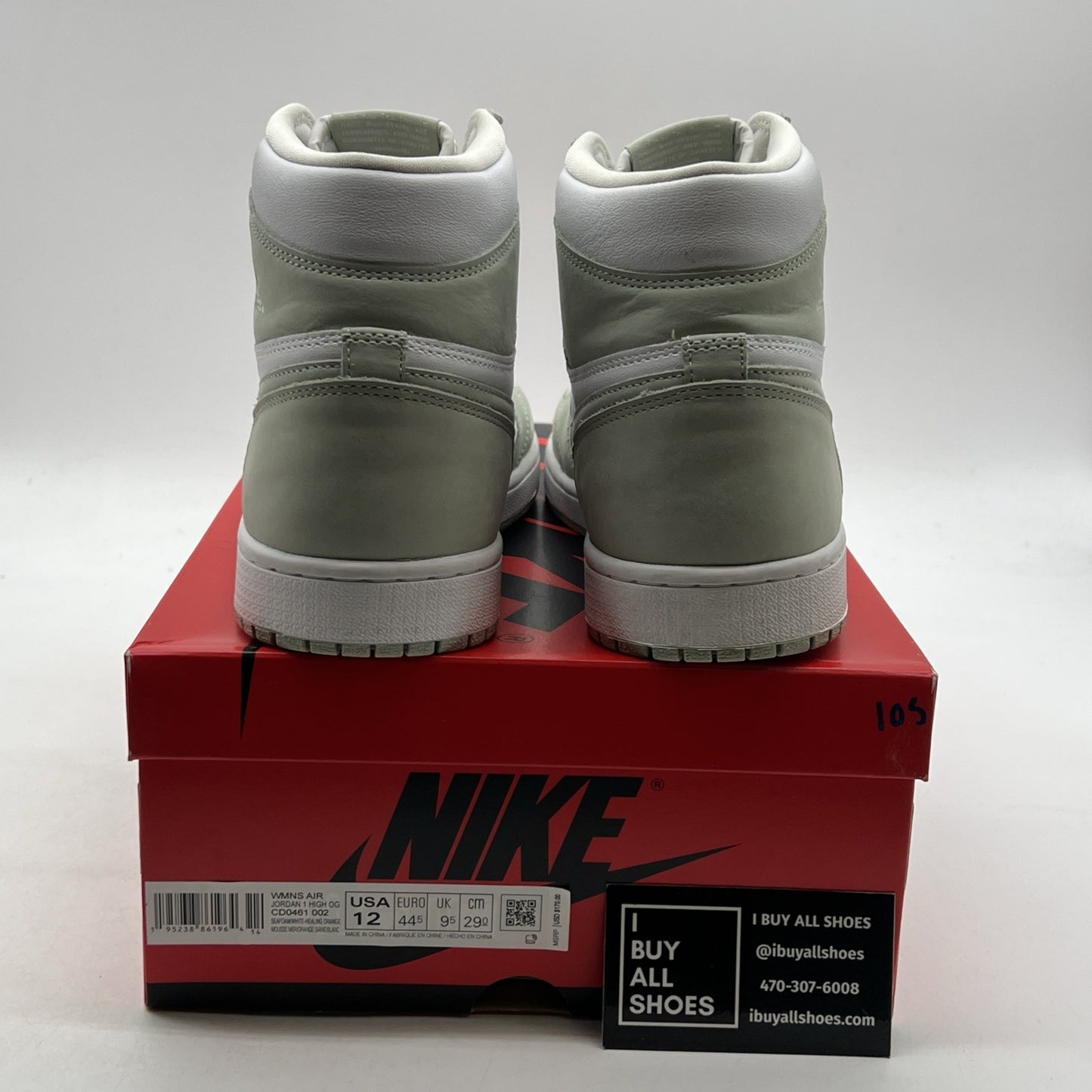 Size 12 - Air Jordan 1 Retro OG High Seafoam W (CD0461-002)
