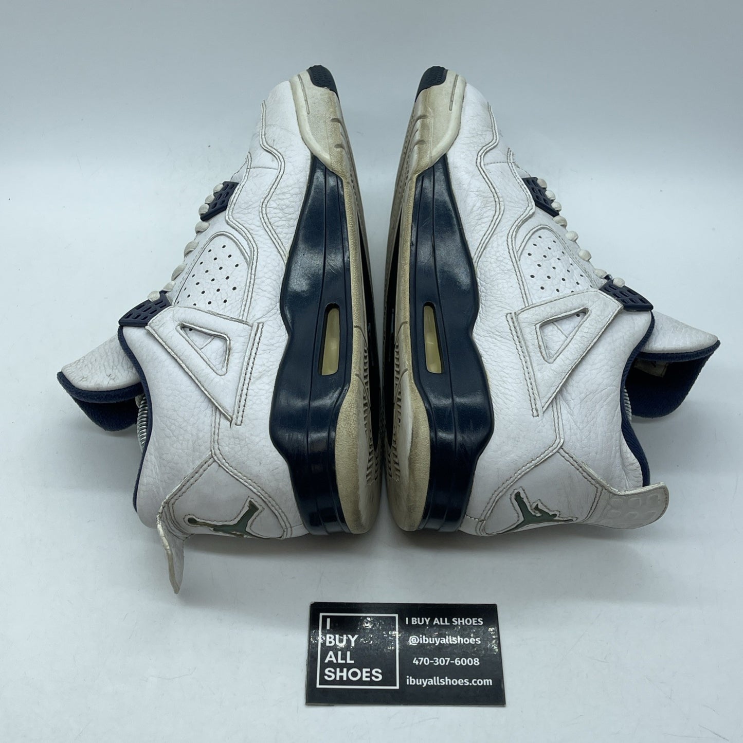 Size 8.5 - Air Jordan 4 Retro LS Columbia White Blue Leather (314254-107)
