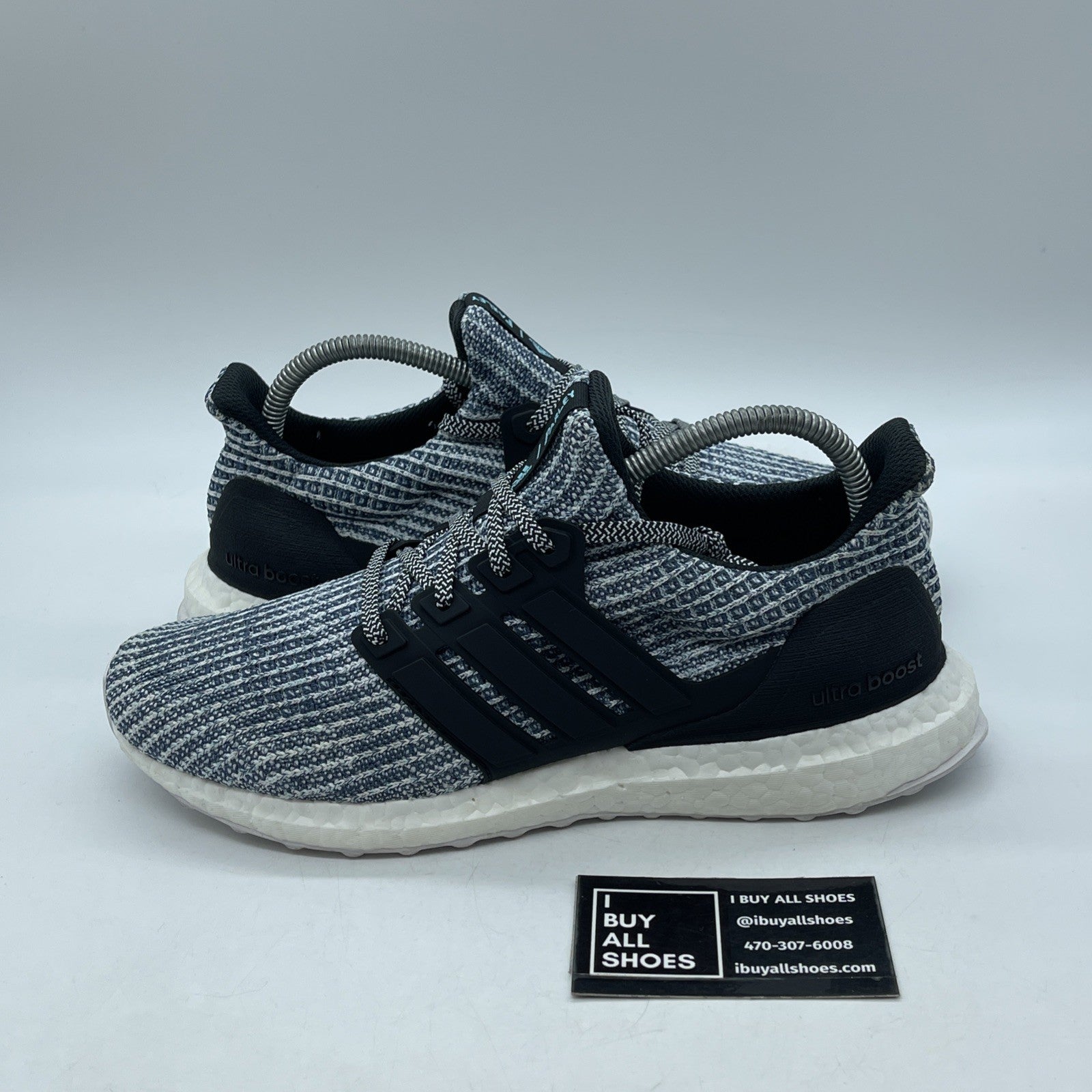 Size 8 - adidas Parley x UltraBoost 4.0 White Carbon Blue Suede (BC0248)