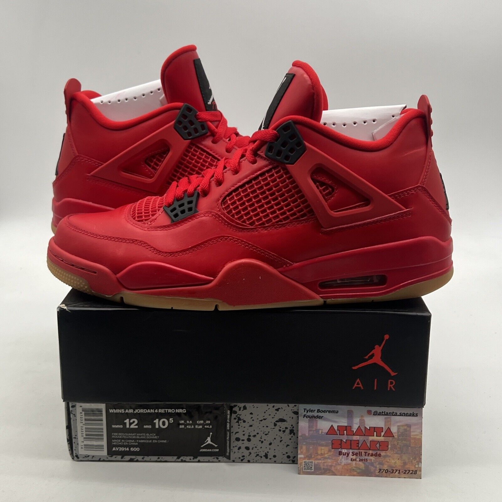 Size 12W- Air Jordan 4 Retro NRG Singles Day W (AV3914-600)