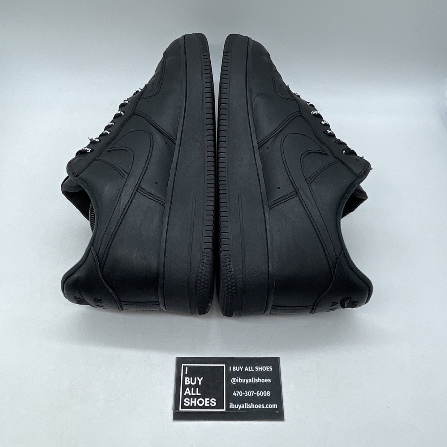 Size 12 - Nike Air Force 1 Low x Supreme Box Logo - Black (CU9225-001)