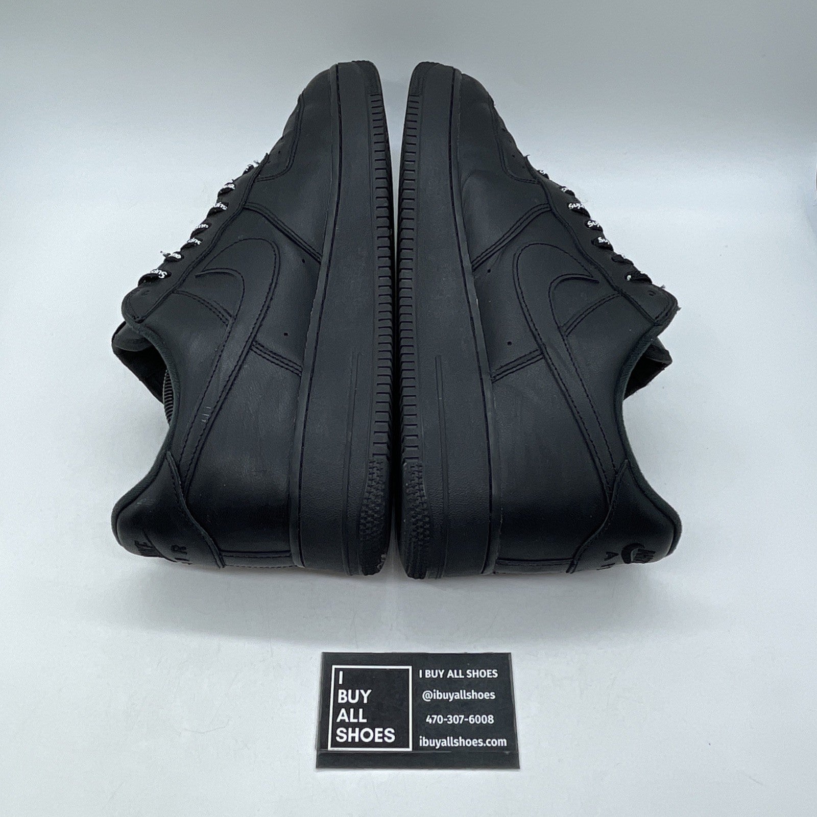 Size 12 - Nike Air Force 1 Low x Supreme Box Logo - Black (CU9225-001)