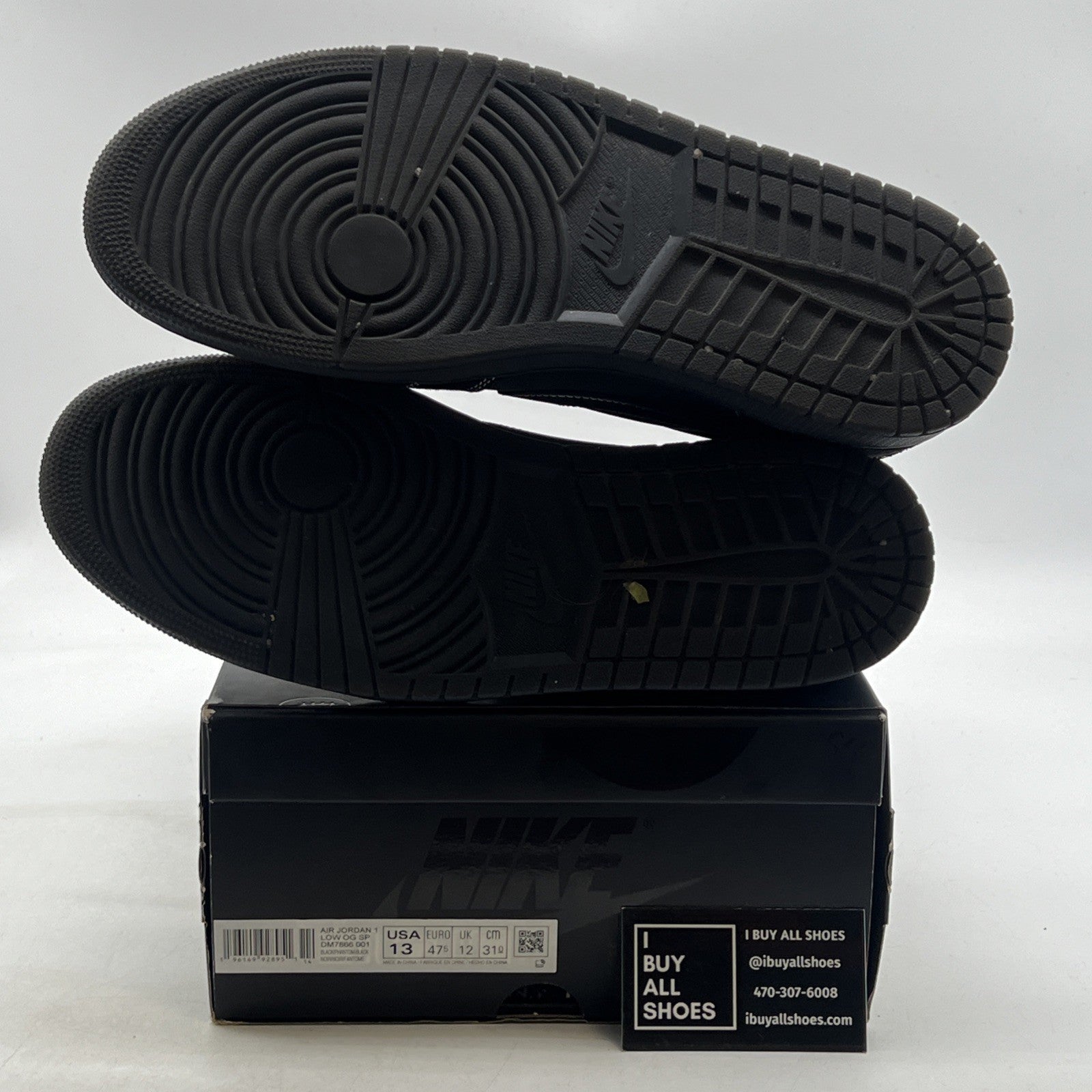 Size 13 - Air Jordan 1 Retro Low OG SP x Travis Scott Black Phantom (DM7866-001)
