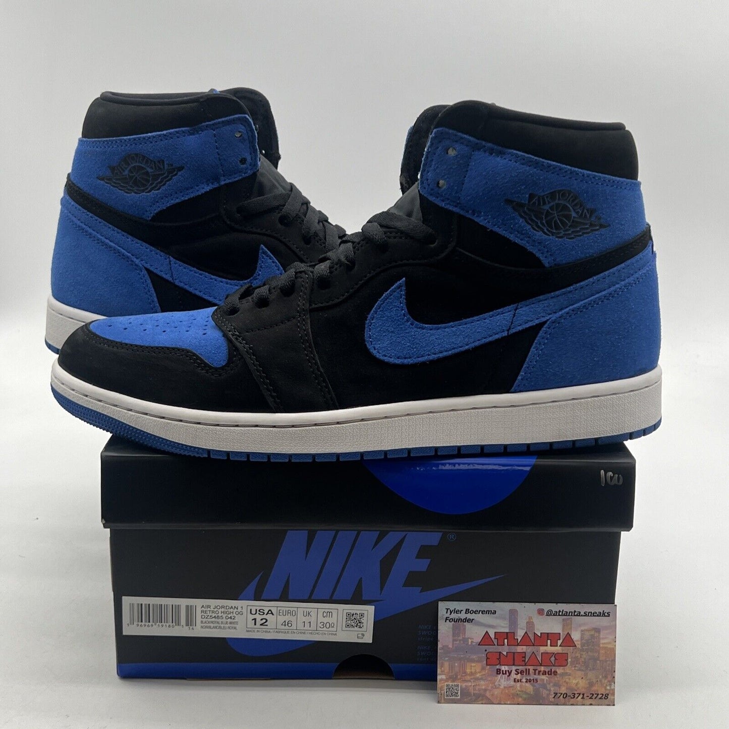 Size 12 - Air Jordan 1 Retro OG High Royal Reimagined (DZ5485-042)