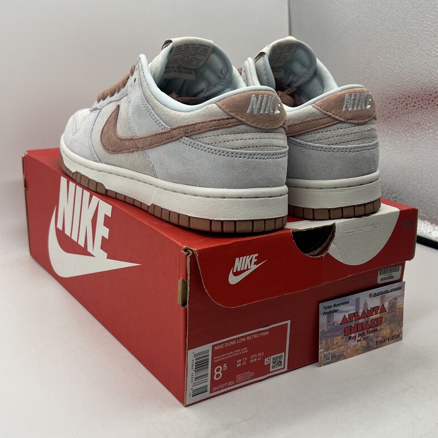 Size 8.5 - Nike Dunk Premium Low Fossil Rose Suede (DH7577-001)