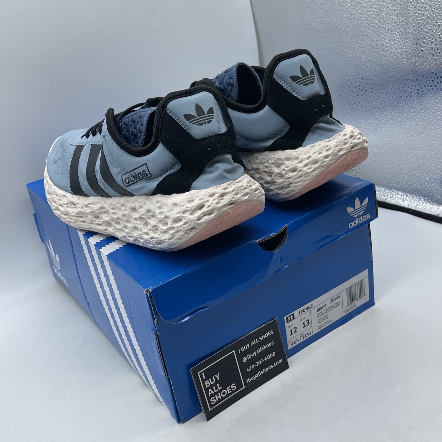 Size 12 - adidas Zponge Tactile Blue (IH0977)