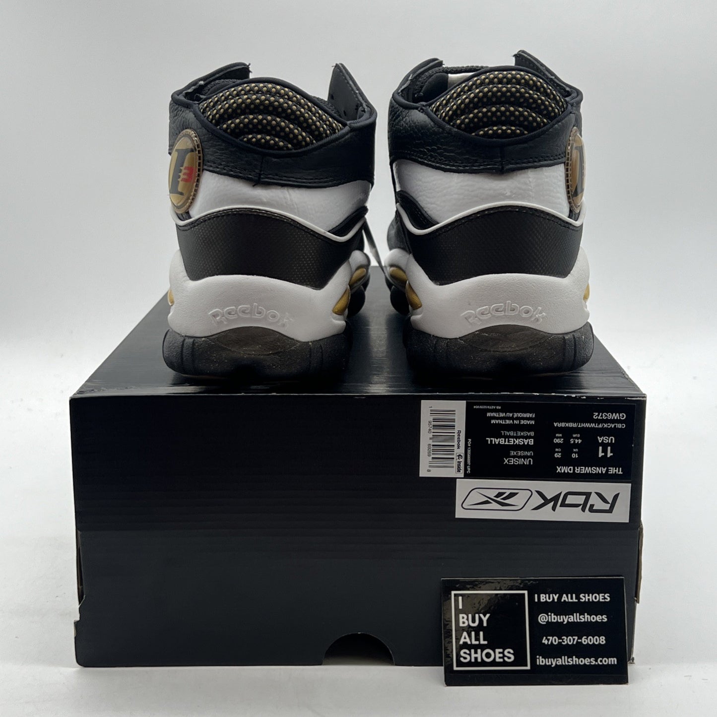 Size 11 - Reebok The Answer DMX Basketball Retro Shoes (GW6372)