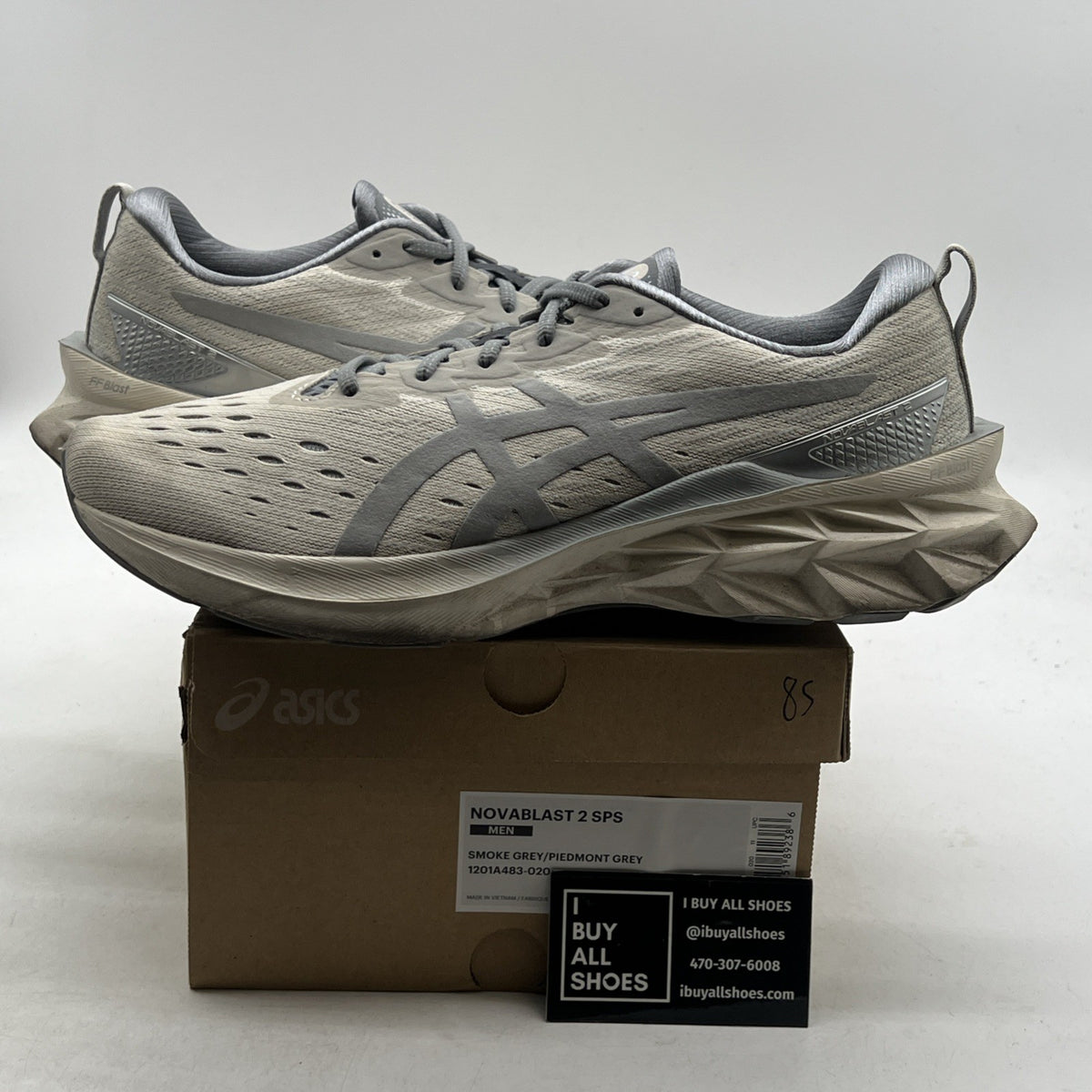 Size 11 - Asics Novablast 2 SPS Smoke Grey (1201A483-020)