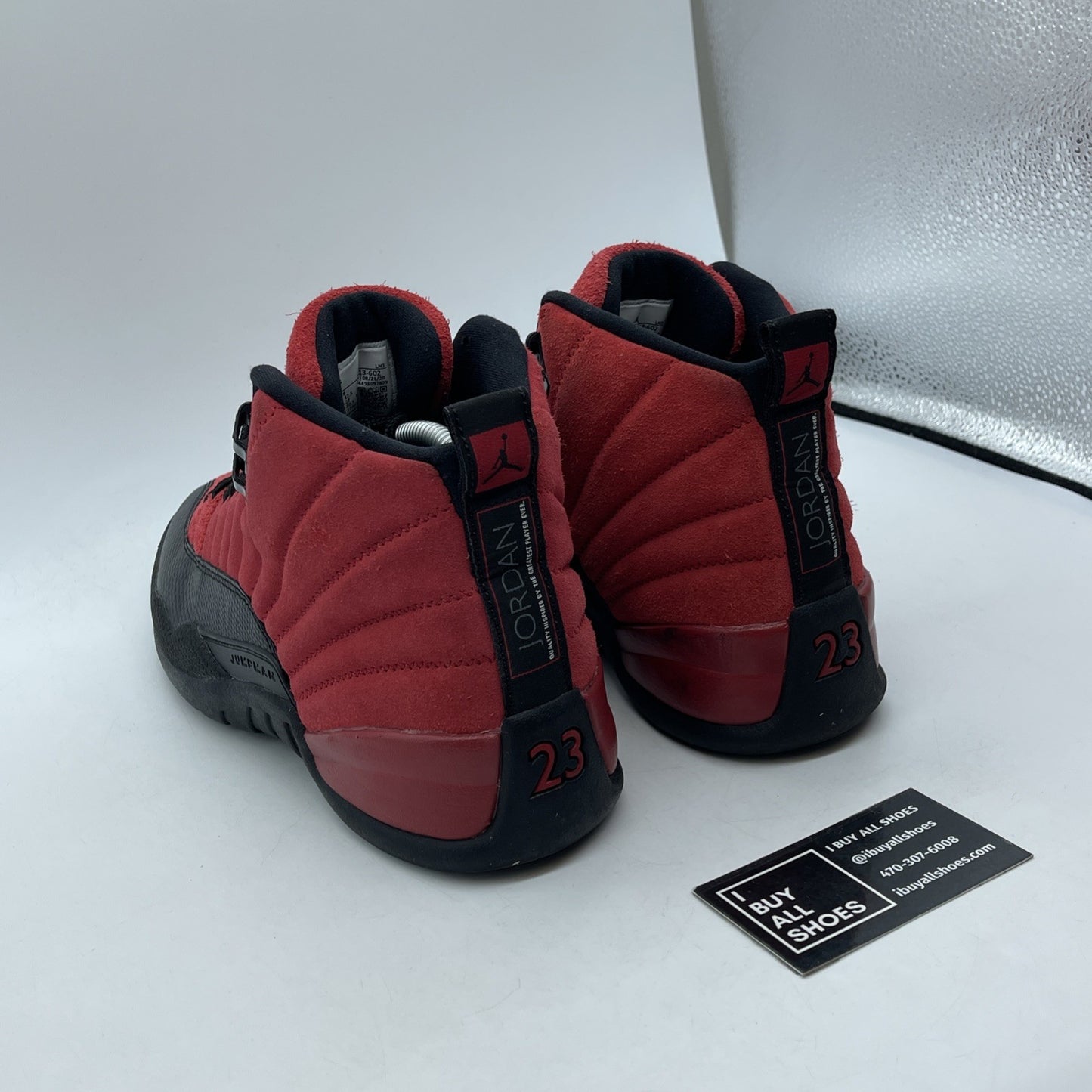 Size 9 - Jordan 12 Retro Reverse Flu Game 2020 Red Black Suede (CT8013-602)