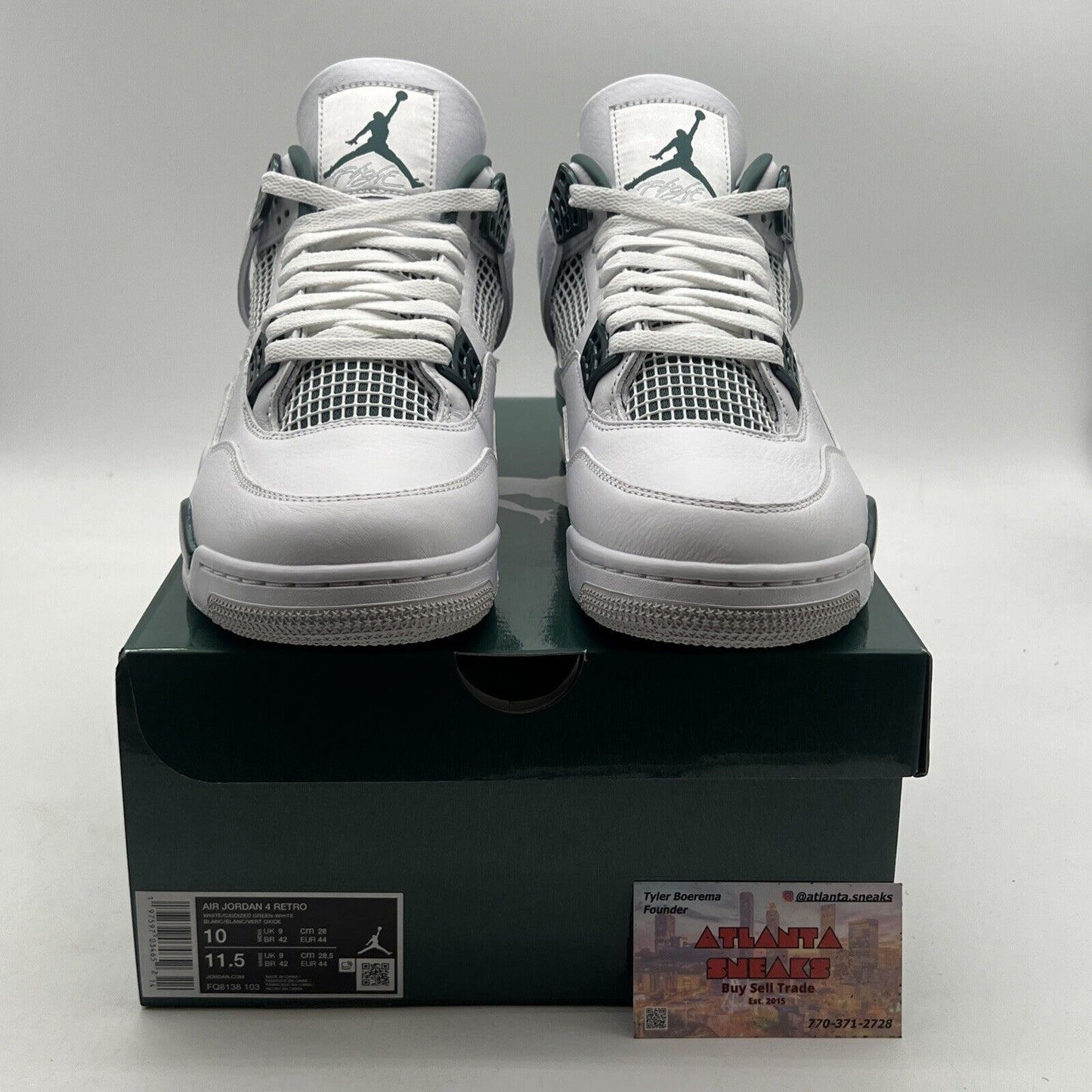 Size 10 - Air Jordan 4 Retro Oxidized Green (FQ8138-103)