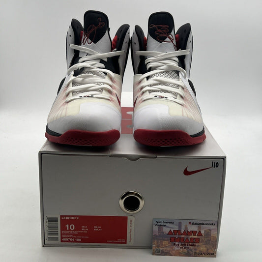 Size 10 - Nike LeBron 9 Miami Heat Home (469764-100)