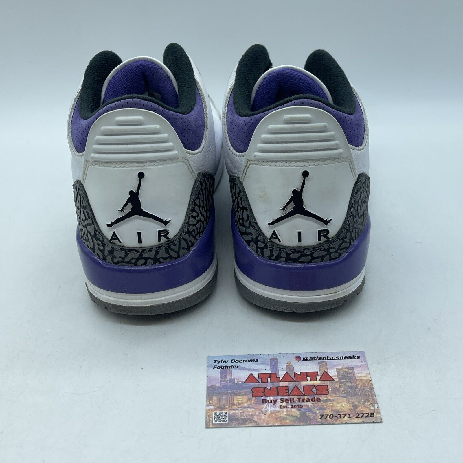 Size 9 - Jordan 3 Retro Mid Dark Iris Purple Suede White Leather (CT8532-105)