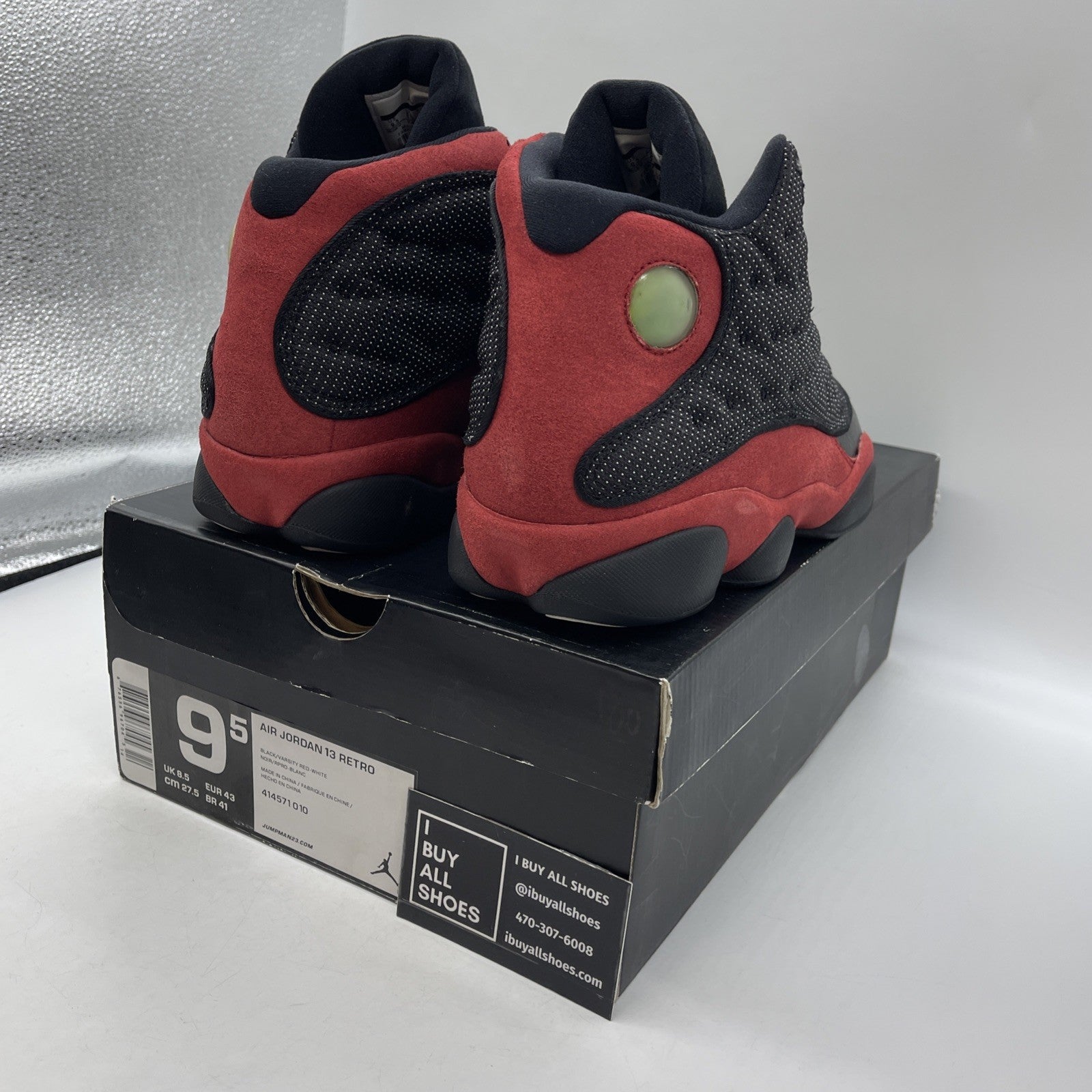 Size 9.5 - Air Jordan 13 Retro 2013 Bred (414571-010)