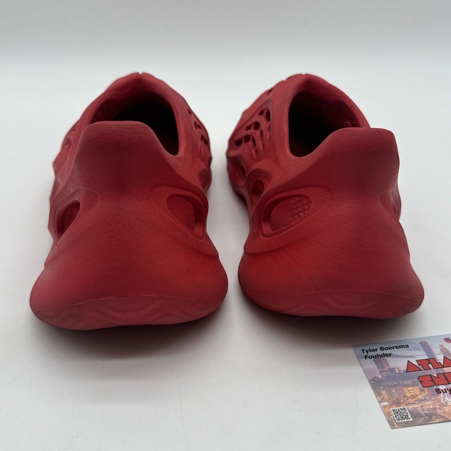 Size 10 - adidas Yeezy Foam Runner Vermillion Red Comfy Boost Foam Slip On Shoe