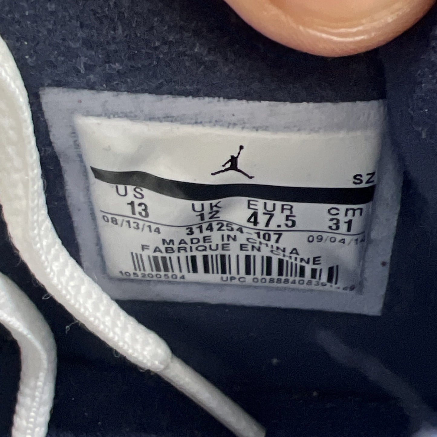 Size 13 - Air Jordan 4 Retro LS Columbia (314254-107)