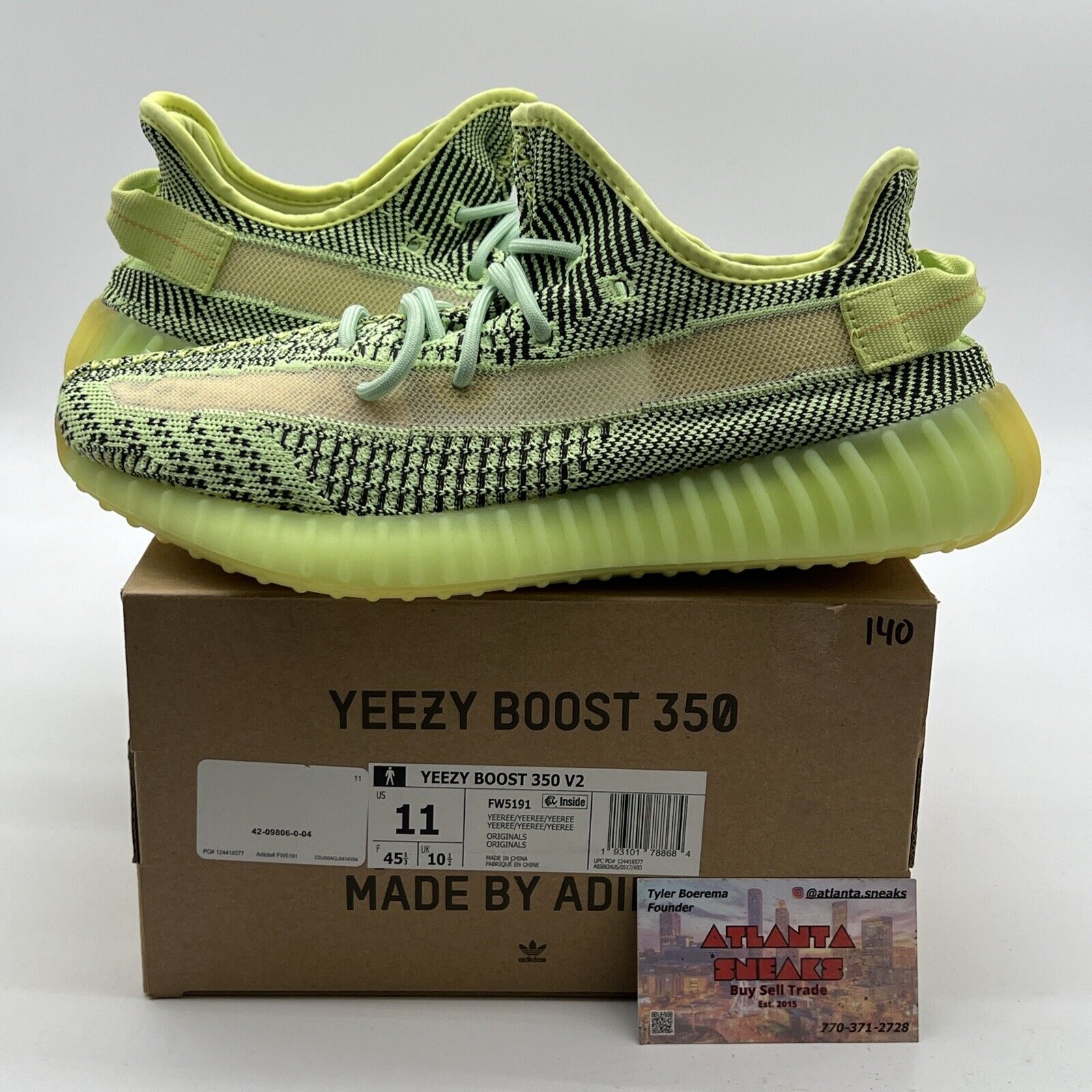 Size 11 - Adidas Yeezy Boost 350 V2 Yeezreel Non-Reflective (FW5191)