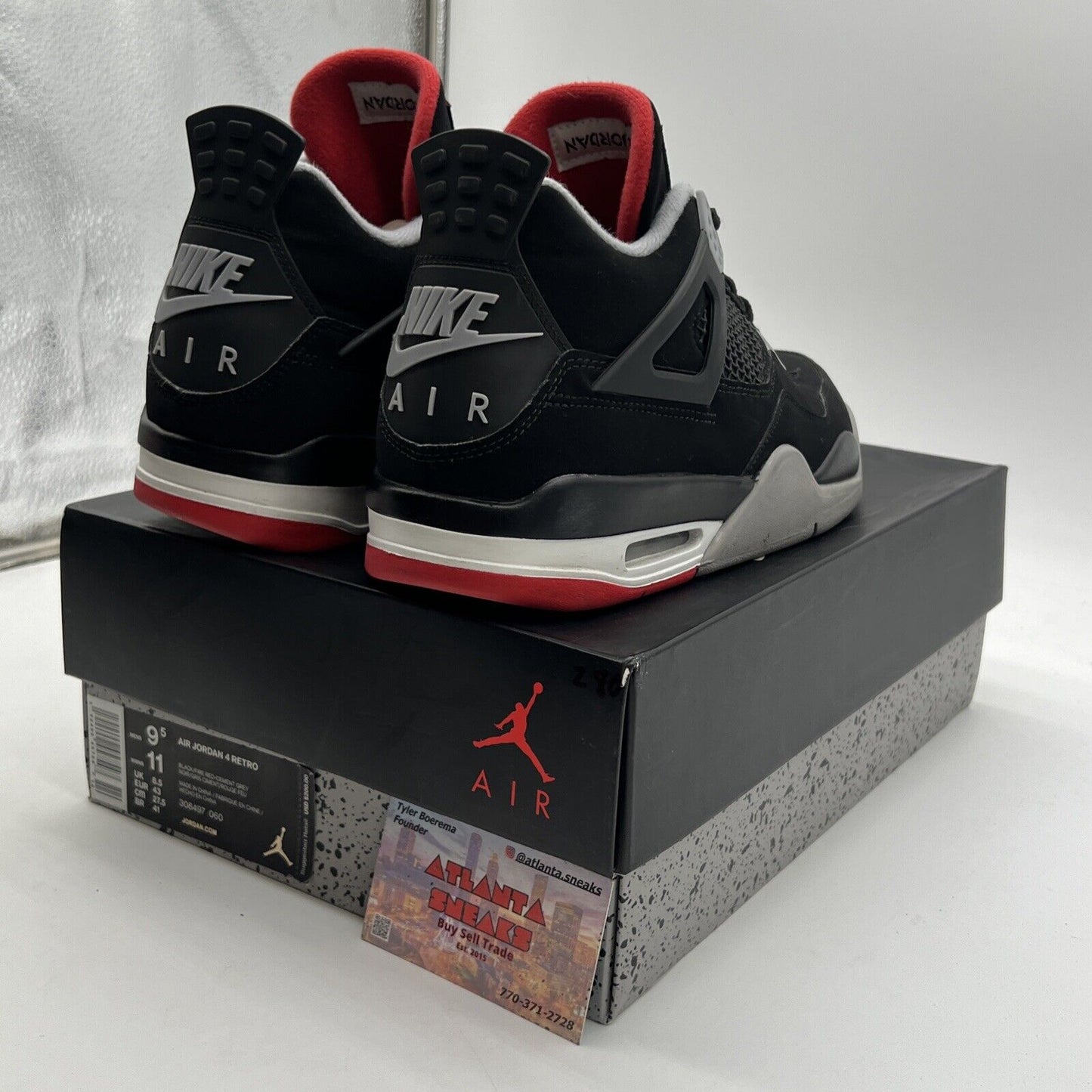 Size 9.5 - Air Jordan 4 Retro OG Mid Bred 2019 (308497-060)